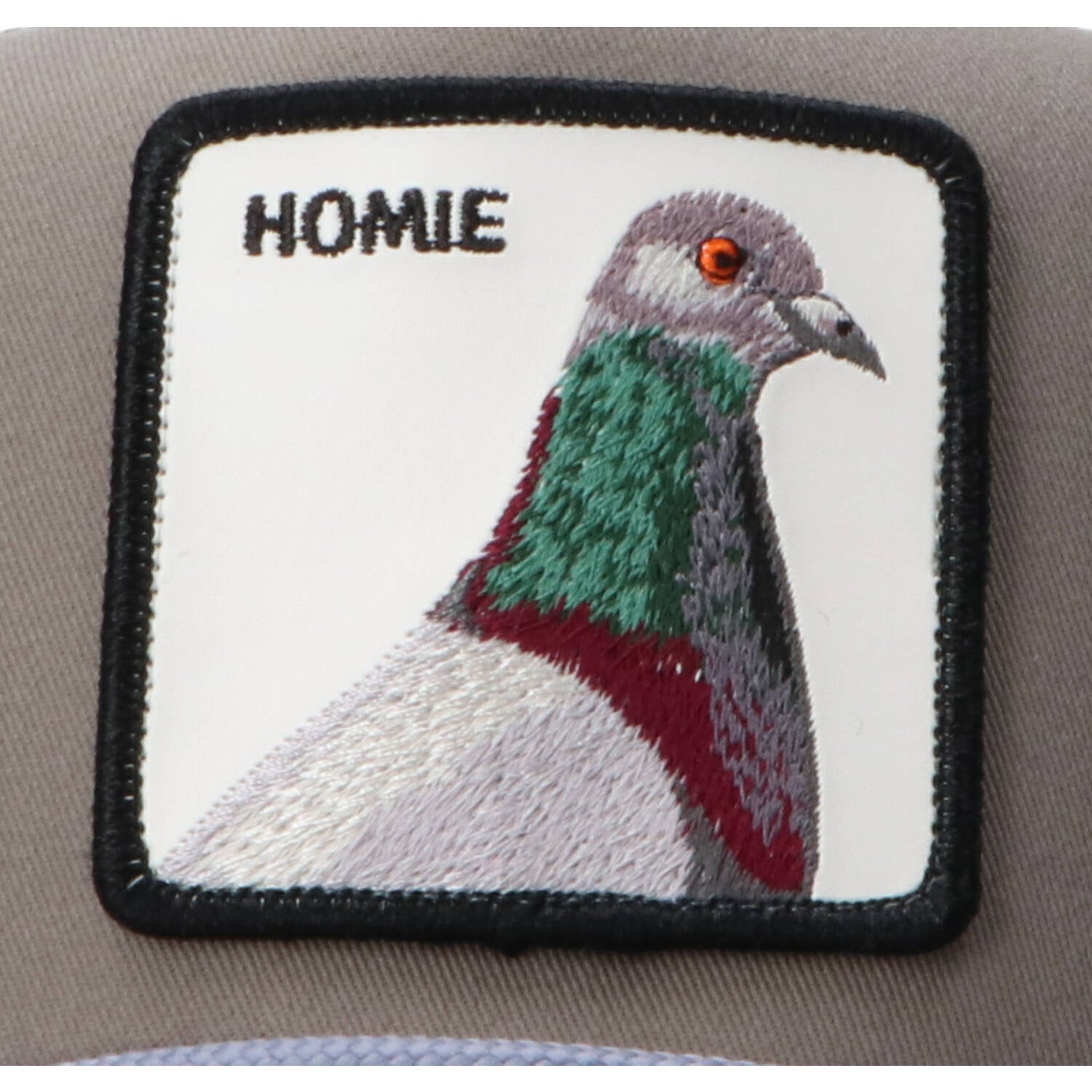 Cappellini DROP CANVAS ANIMAL CAP Grigio Homie_49896.jpg