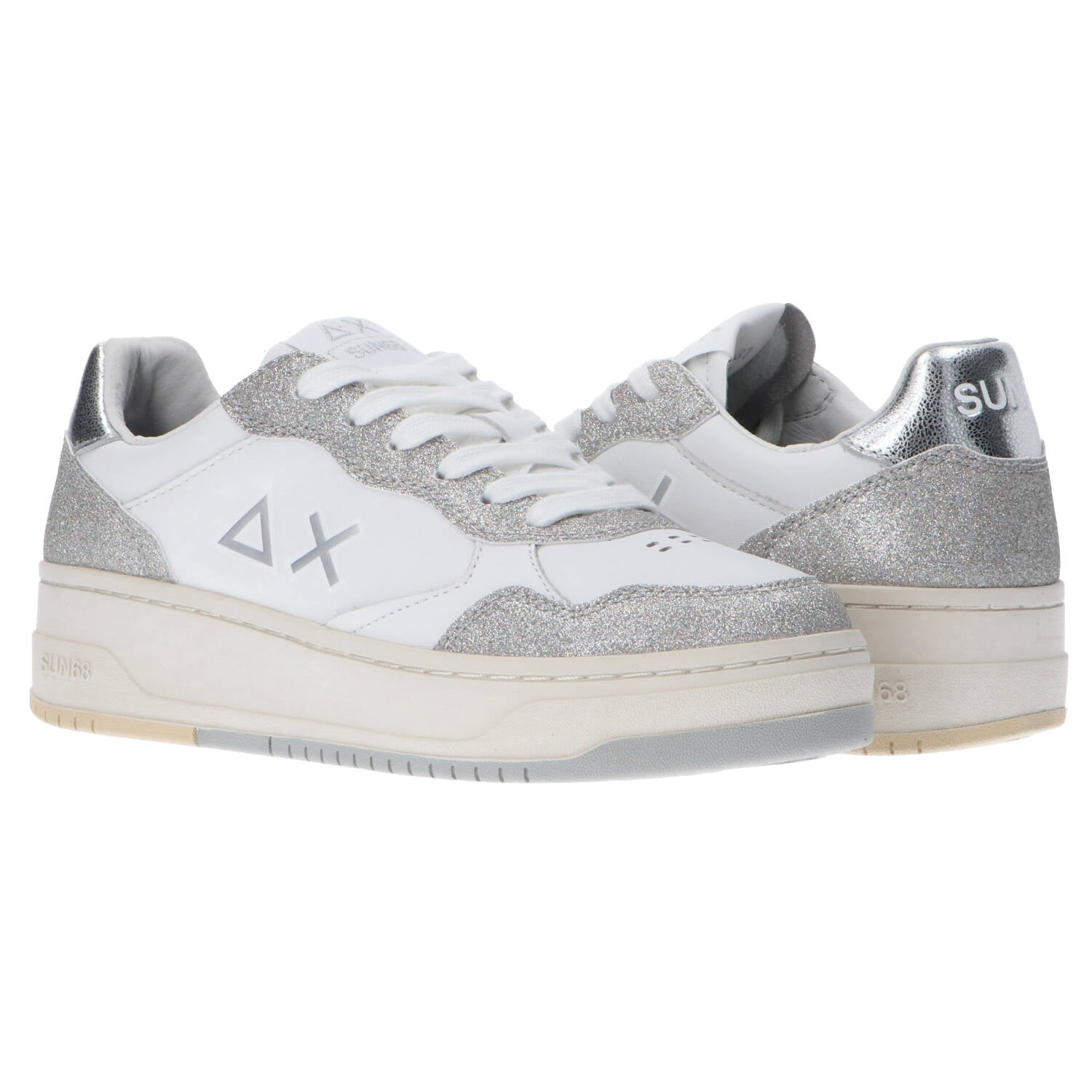 Sneakers Basket love lady Argento_61964.jpg