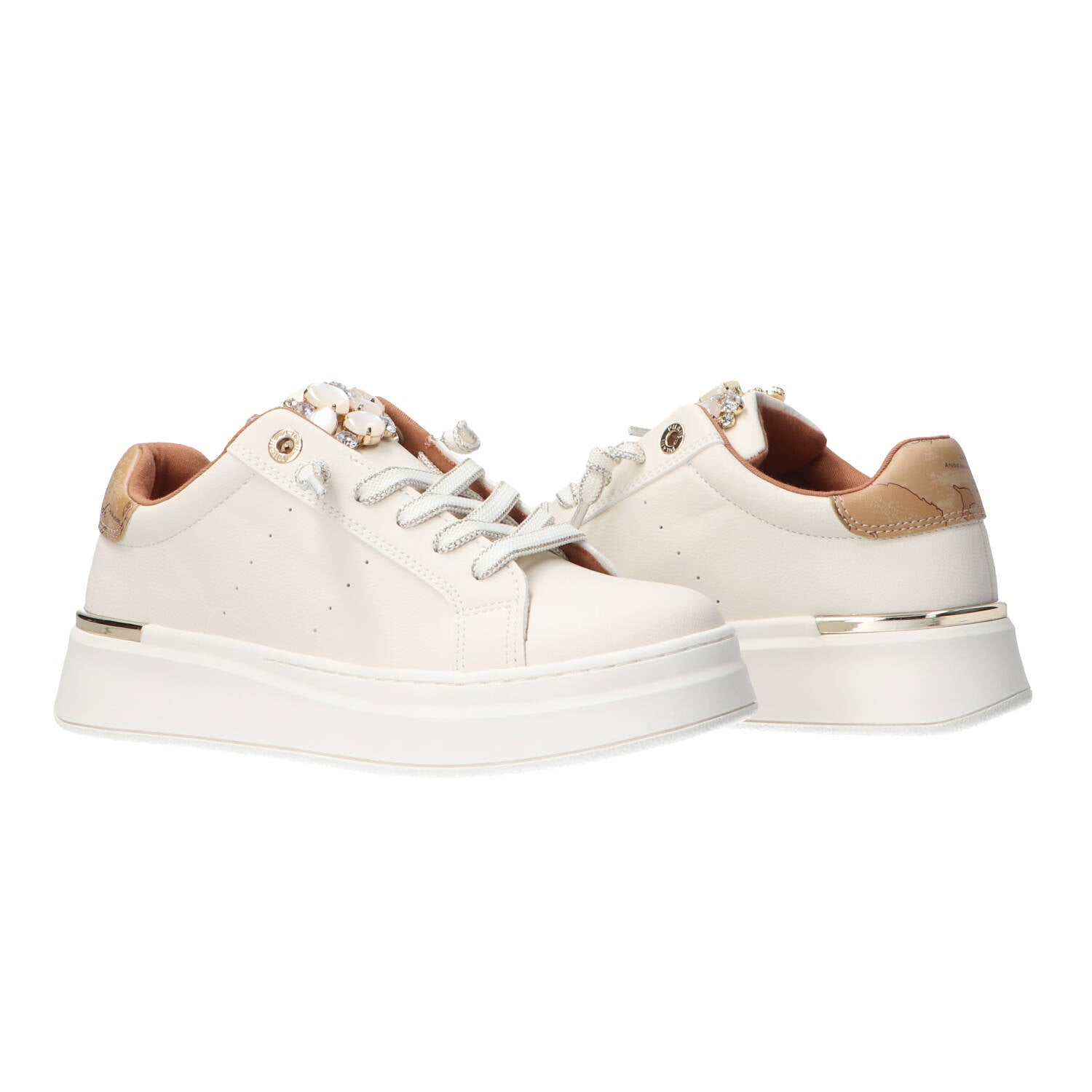 Sneakers Bassa Pelle e Strass N 2269 0289 Bianco Panna_72912.jpg