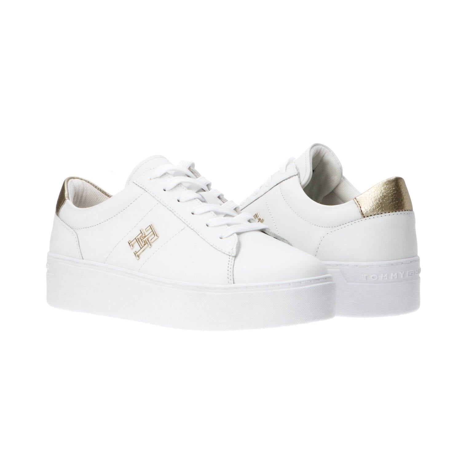 Sneakers PLATFORM COURT SNEAKER METALLIC Bianco_64648.jpg