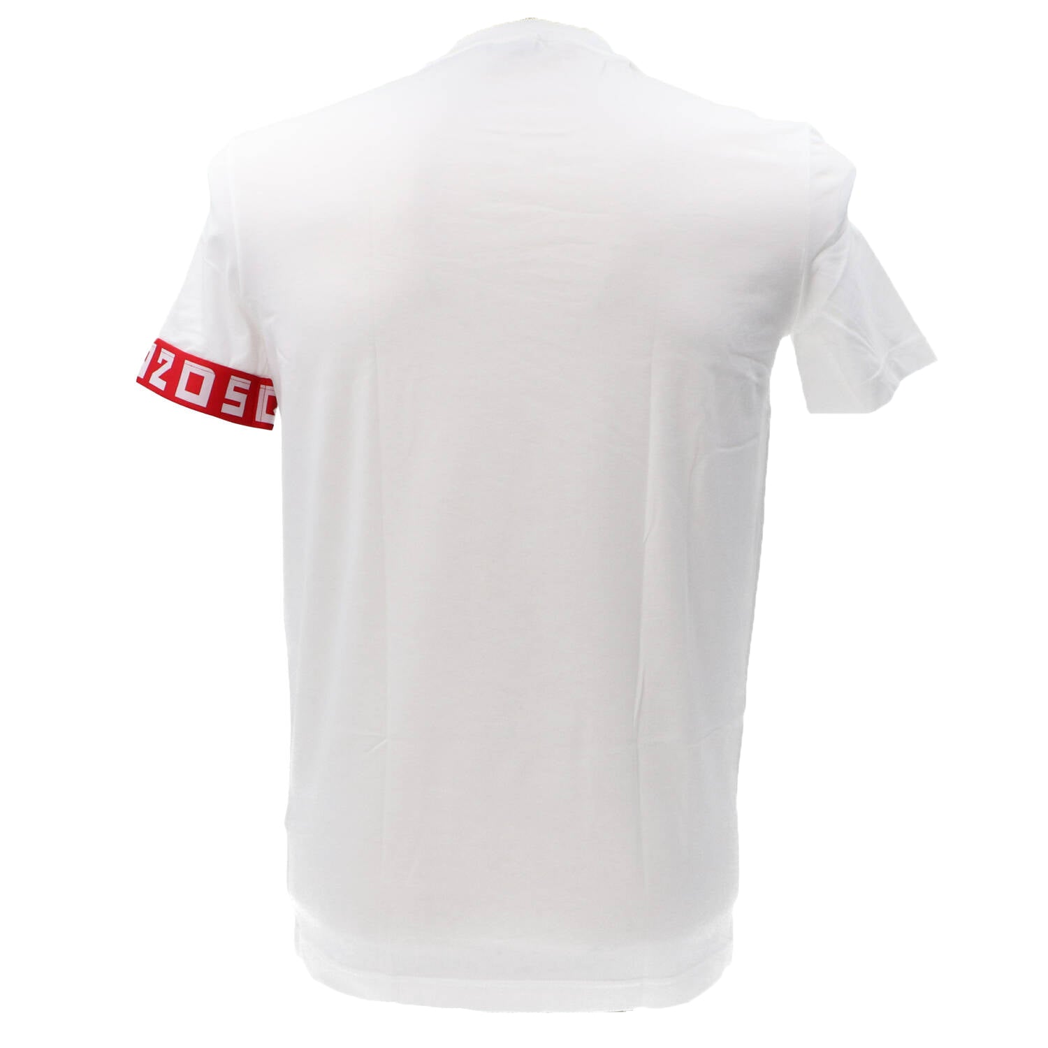 T-shirt D9M3S5130 ROUND NECK T-SHIRT Bianco Rosso_49465.jpg