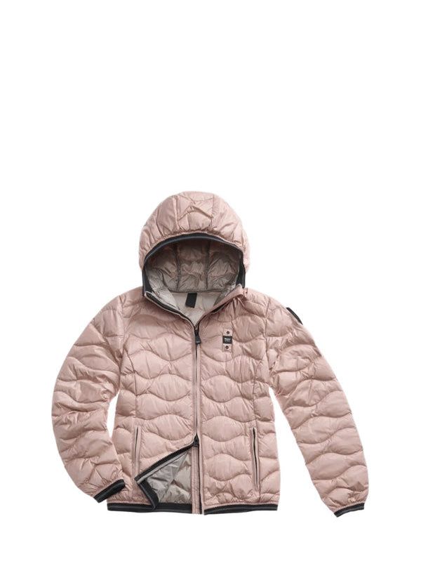 Blauer Piumino Donna con Cappuccio Rosa