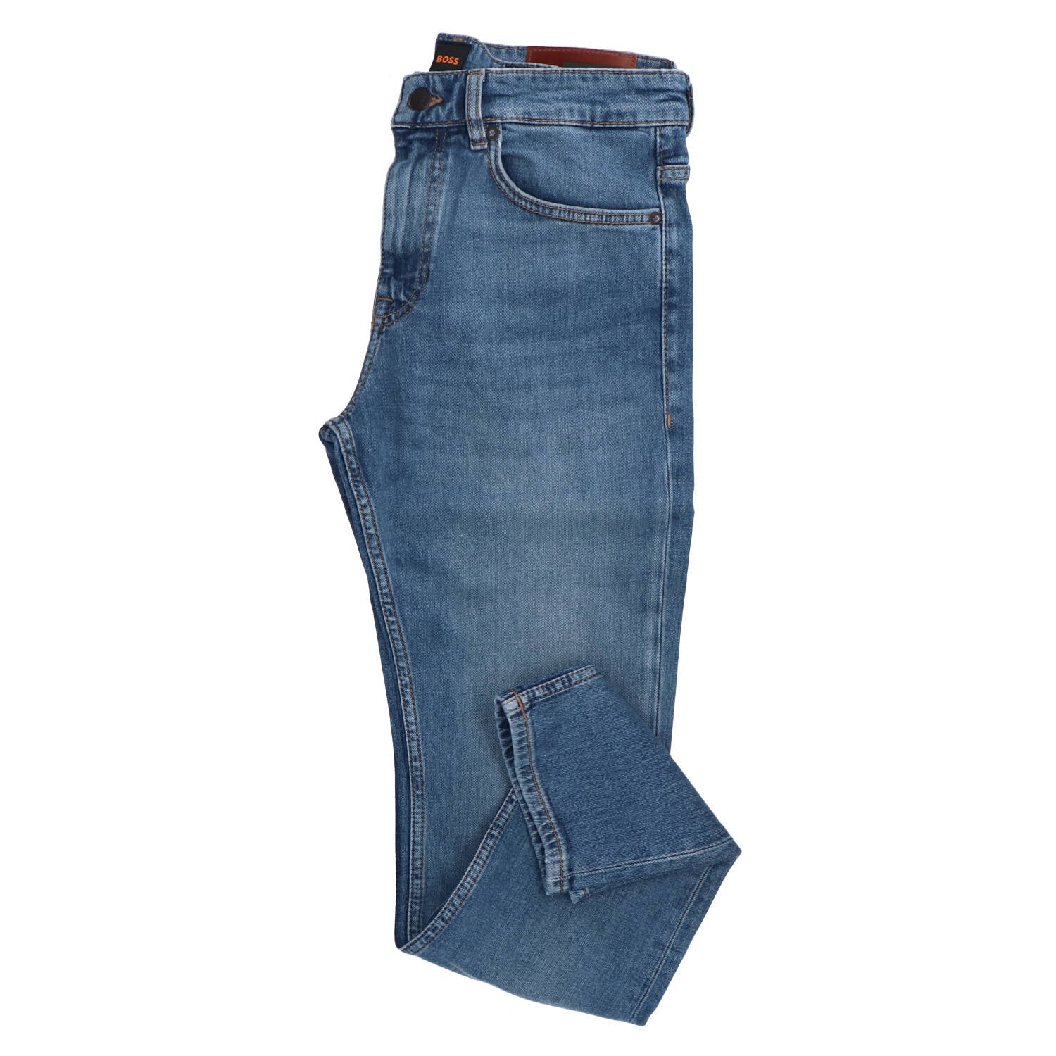 Delaware Jeans Uomo con Zip Blu