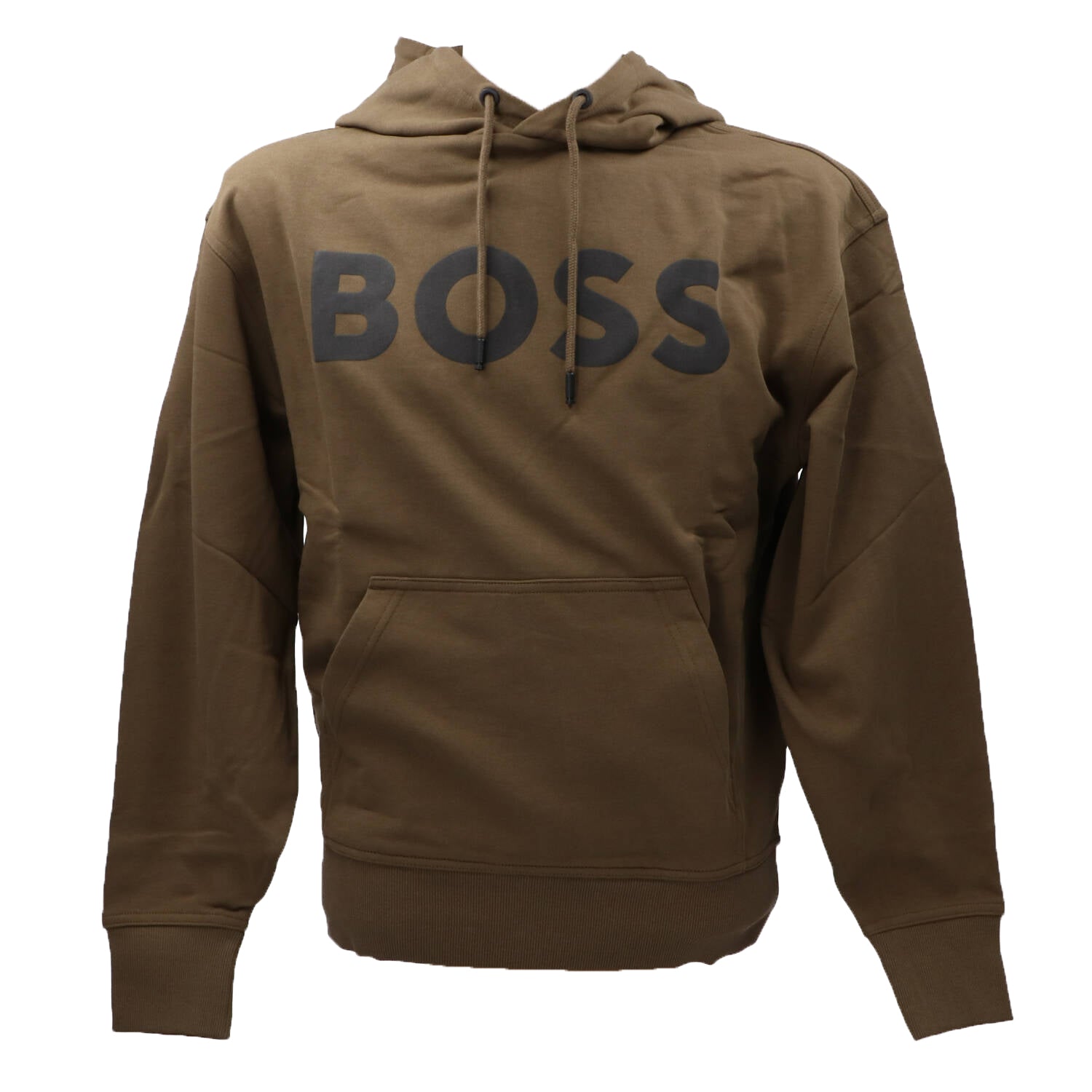 WEBASICHOOD Felpa Uomo con Cappuccio Verde Scuro