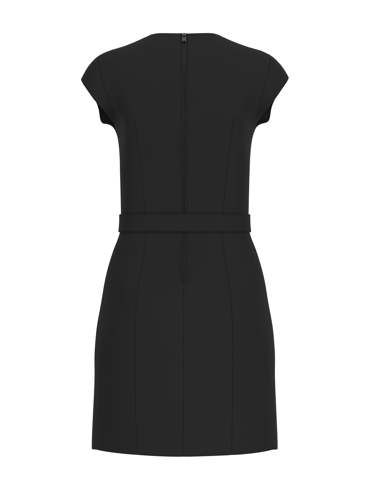 chrissy v neck belted dress Nero_72122.jpg