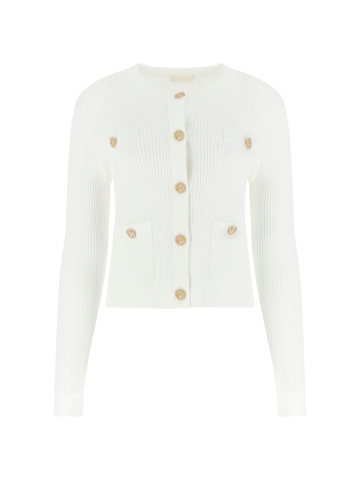 Cardigan LS CN EMMIE CARDI SWTR Bianco