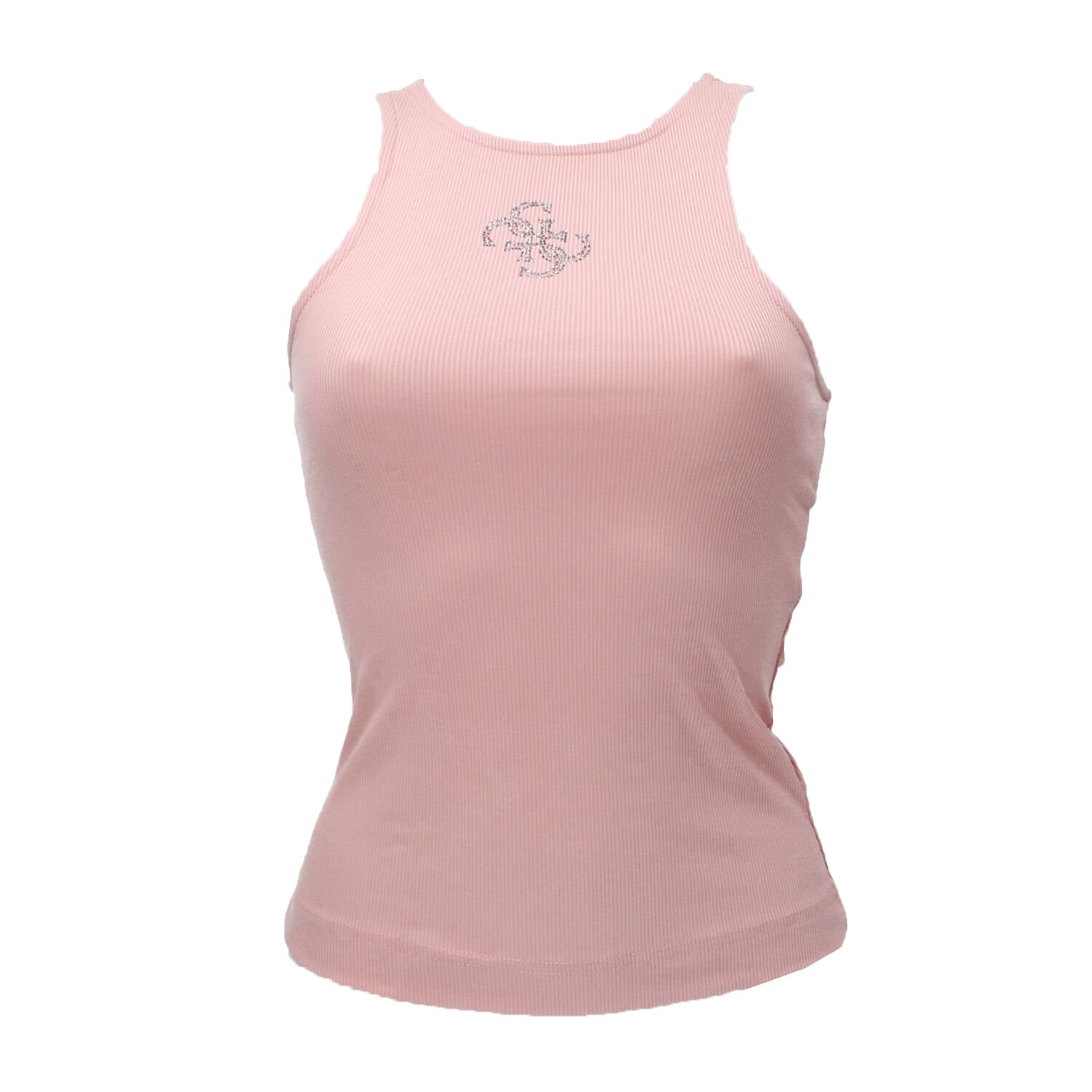 Guess Canotta Donna Logo Rosa