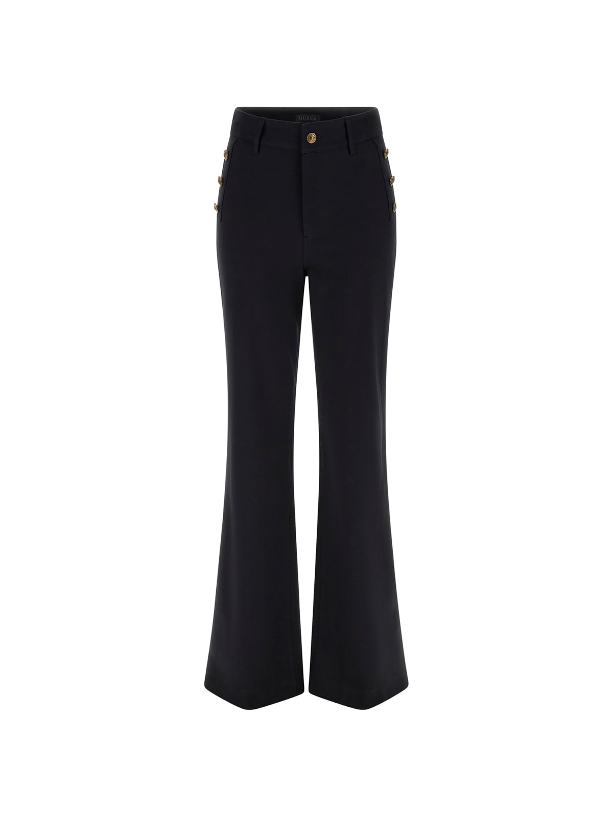Guess Pantalone Donna Logo Nero