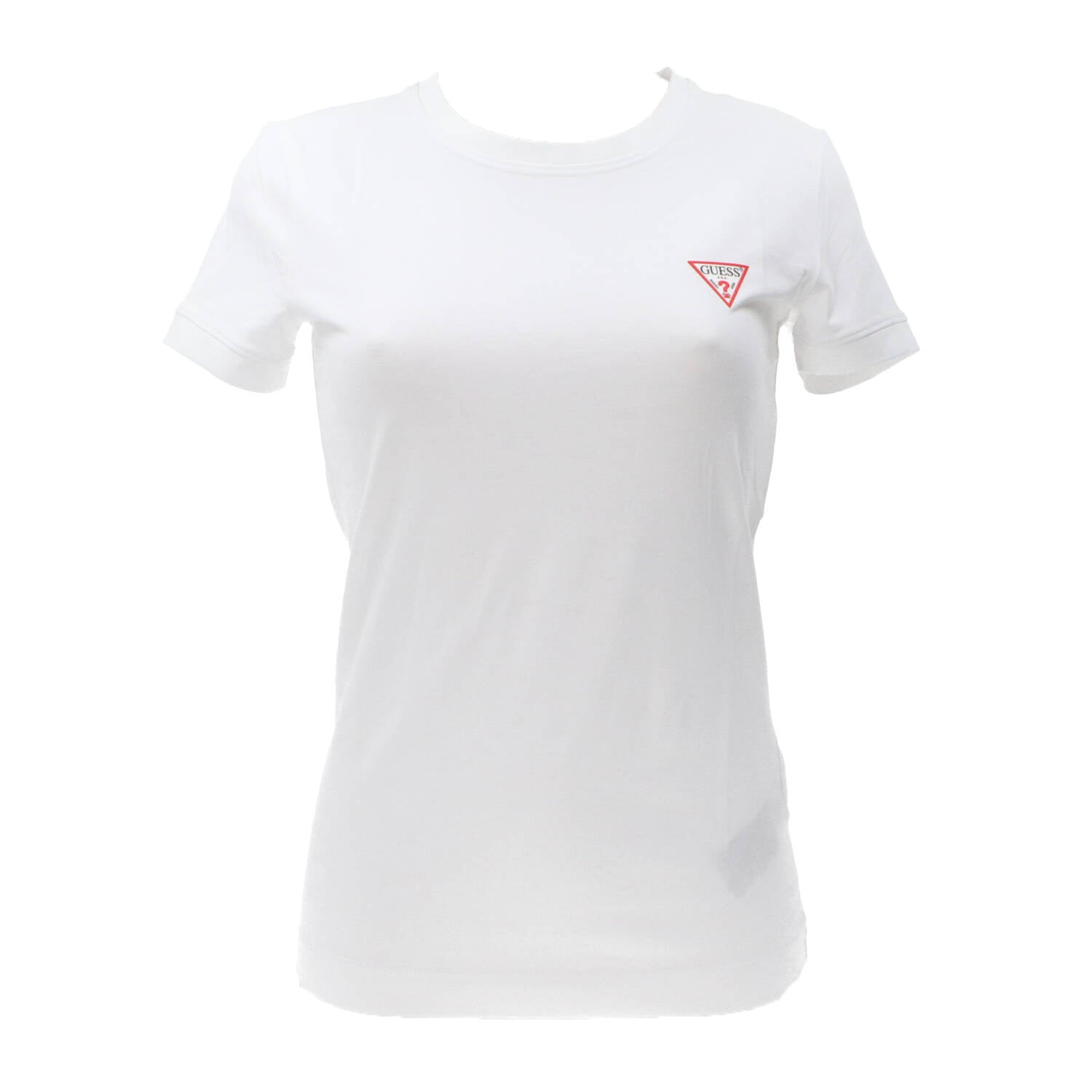 Guess T shirt Donna Logo Bianco