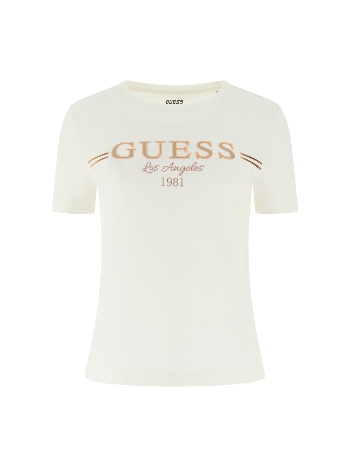 Guess T-shirt Donna con Logo Bianco