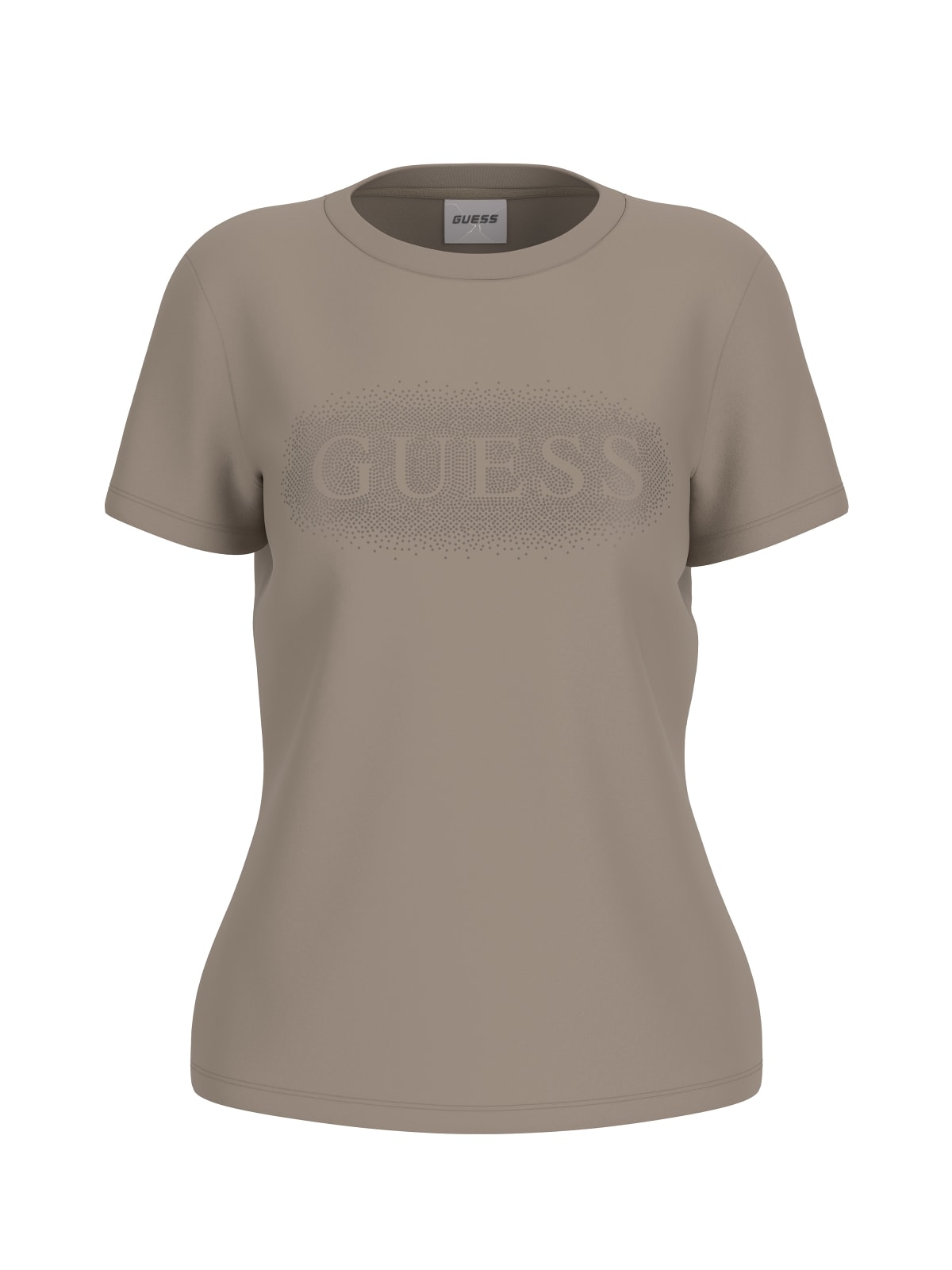 Guess T-shirt Donna Logo Marrone