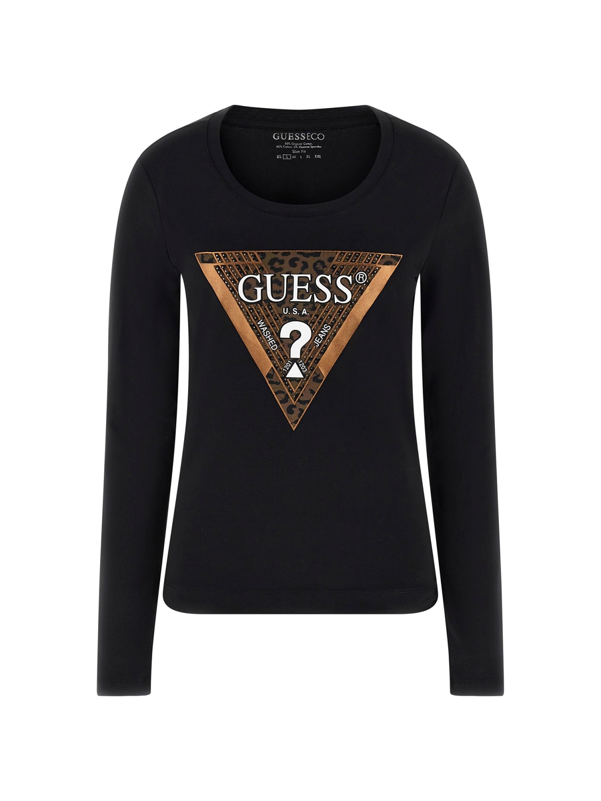 Guess T-shirt Donna Logo Nero