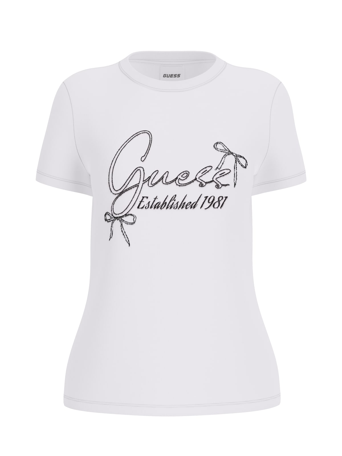Guess Maglietta Donna Logo Bianco