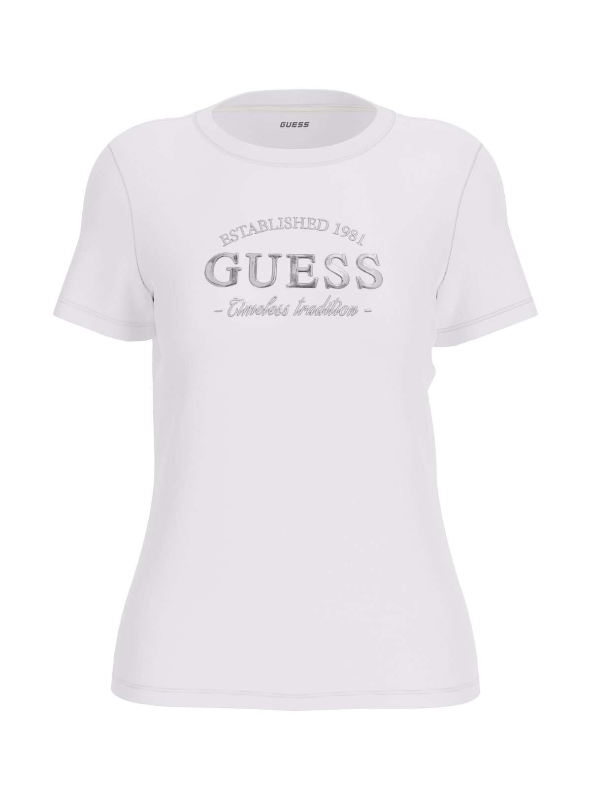 Guess Maglietta Donna Slim Fit Bianco
