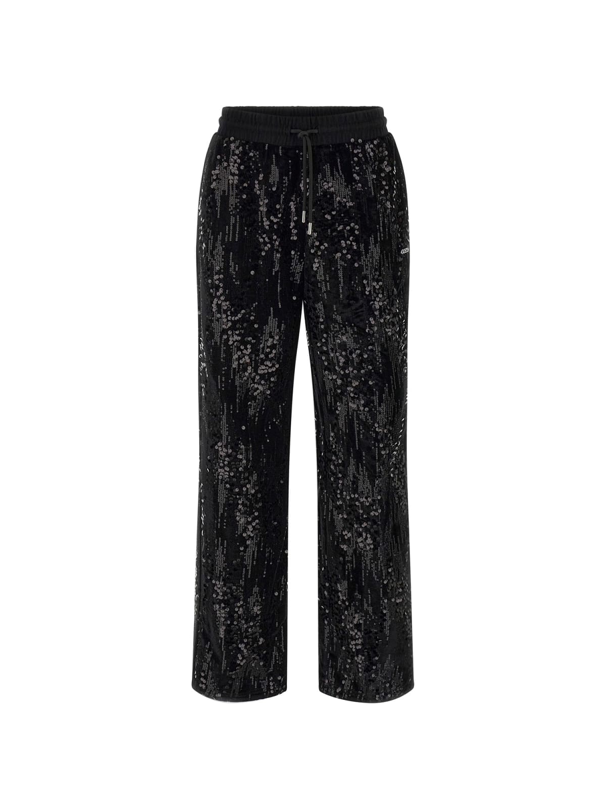 Guess Pantalone Donna Logo Nero