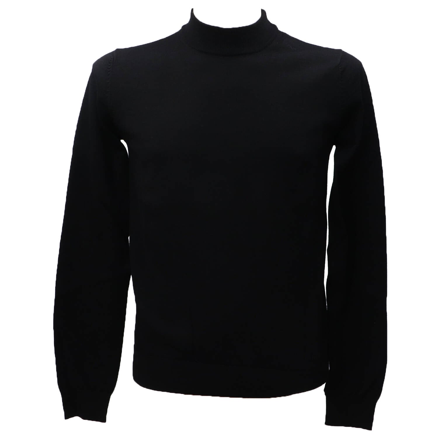 San Matteo Maglione Uomo con Logo Nero