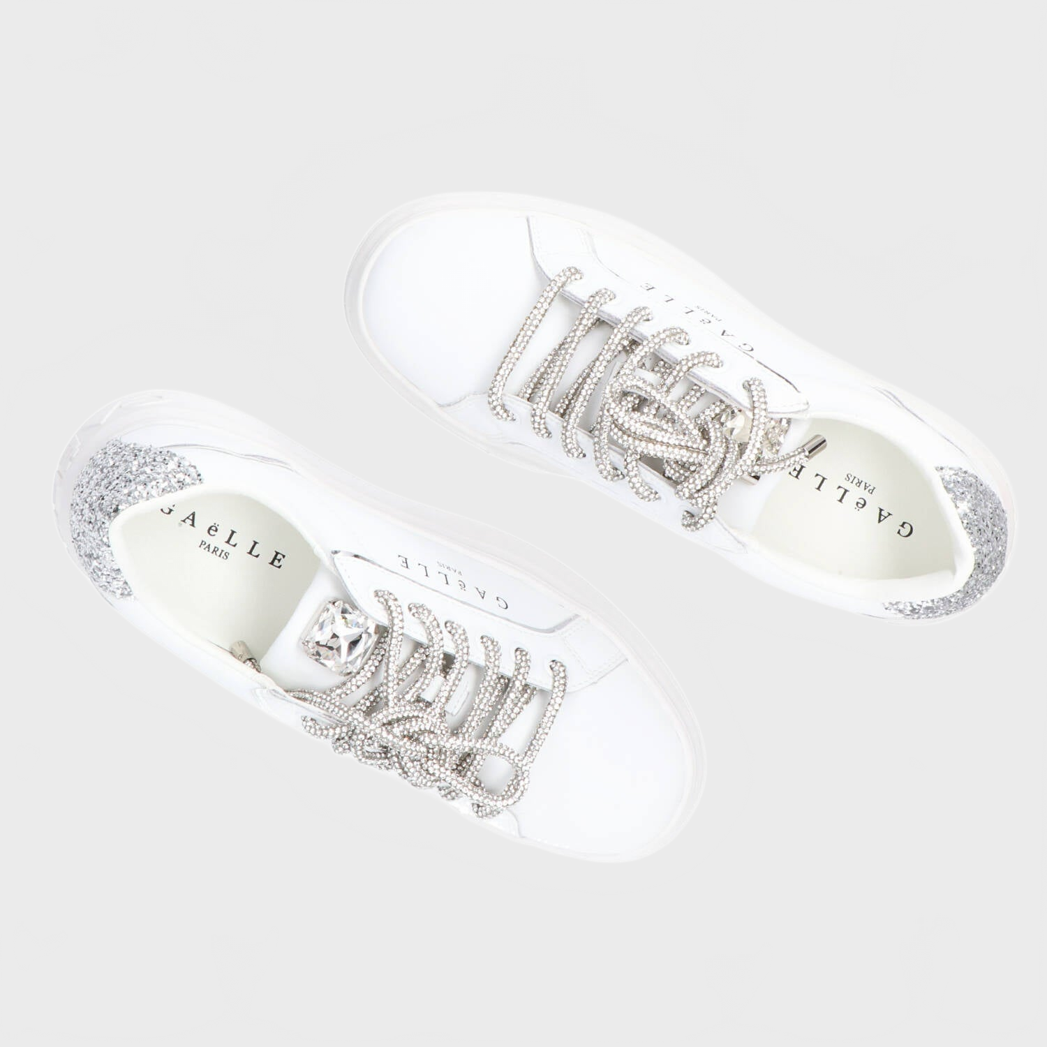 Sneakers New Addict leather platform Argento_73804.jpg