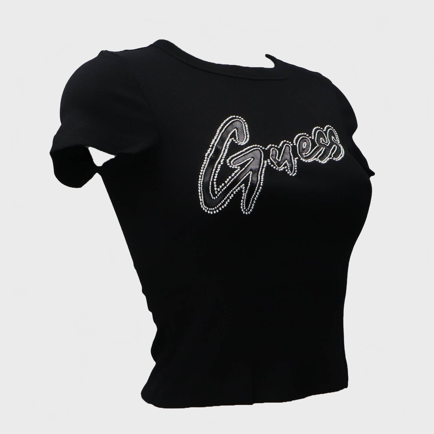 T-shirt SS CN RIB LOGO TEE Nero_66459.jpg