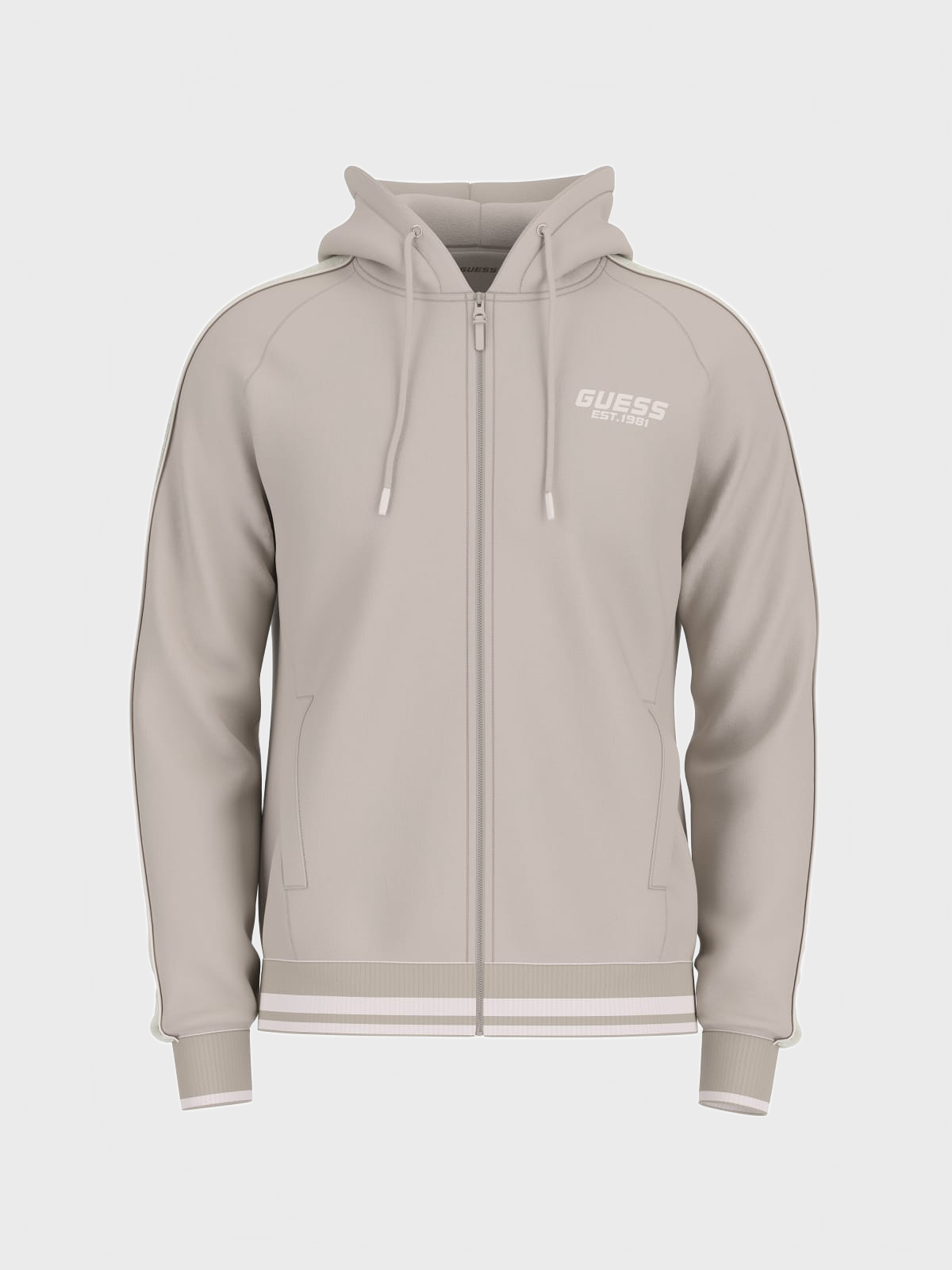 Finlo zipped hoodie sweatishirt Beige_72154.jpg