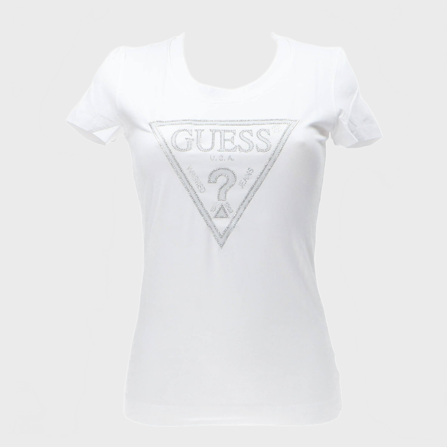 T-shirt SS CN SHINY TRIANGLE TEE Bianco_62866.jpg