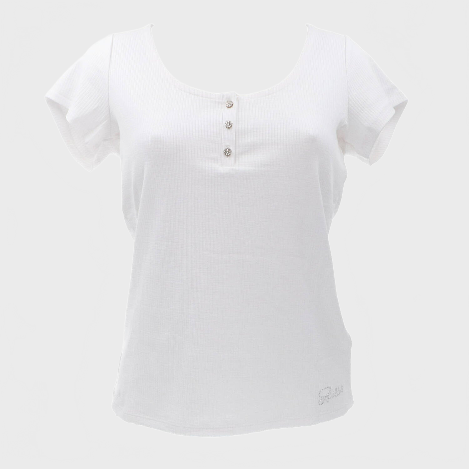 T-shirt W2YP24KBCO2 KARLEE JEWEL Bianco_43528.jpg
