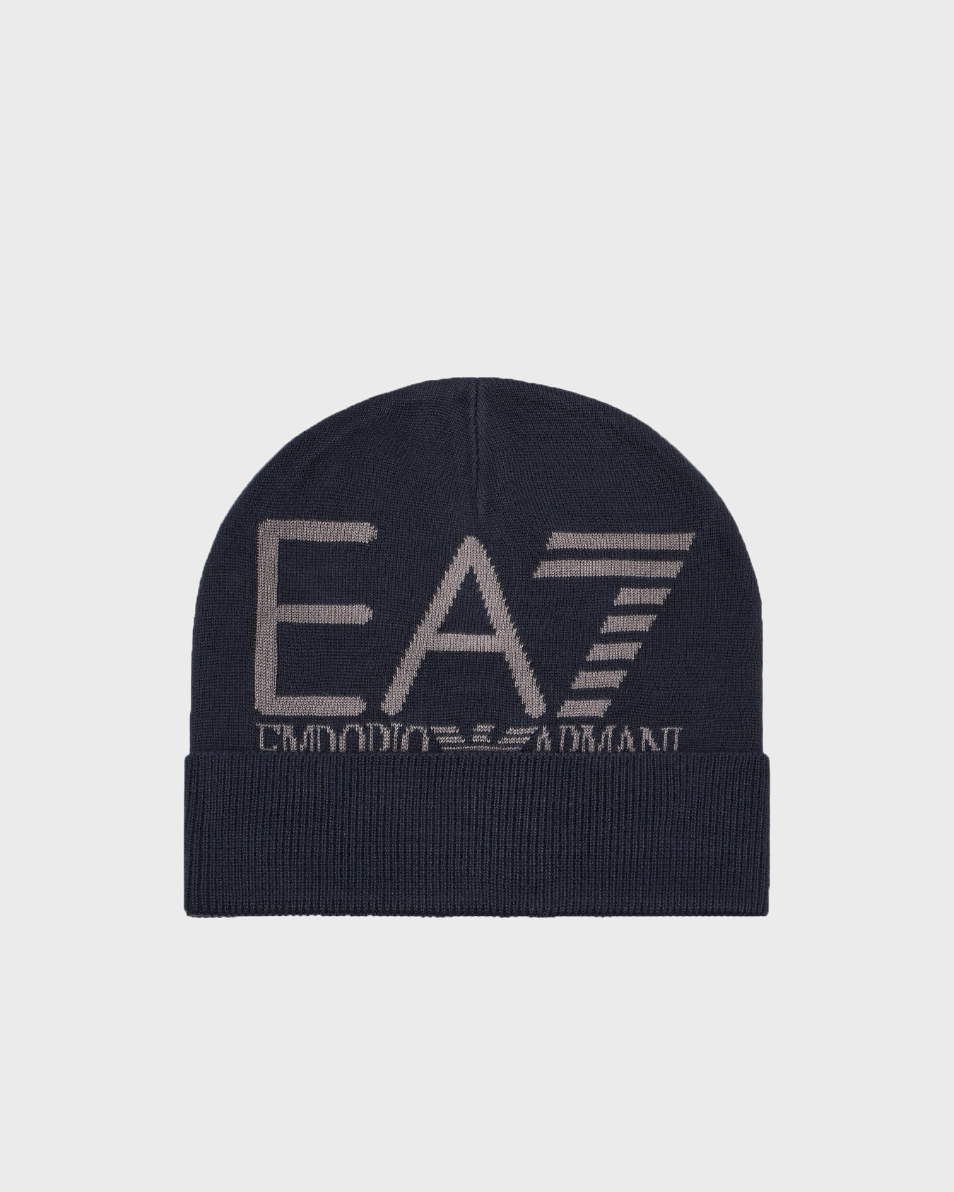Beanie Visibility maxi logo EA7 Blu_75761.jpg