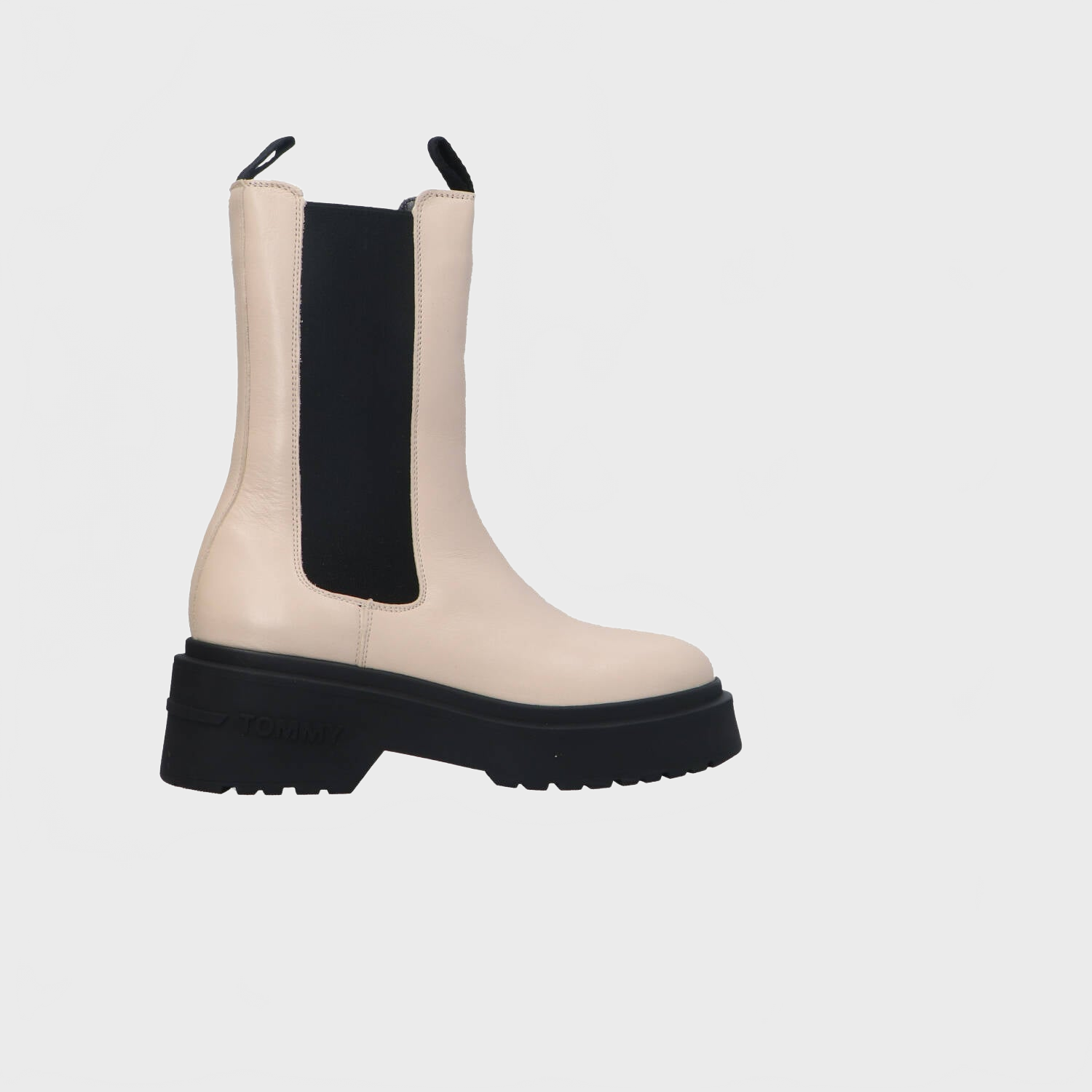 Stivaletti e Stivali TJW CHUNKY SHINY LEATHER CHELSEA Bianco Panna_69643.jpg