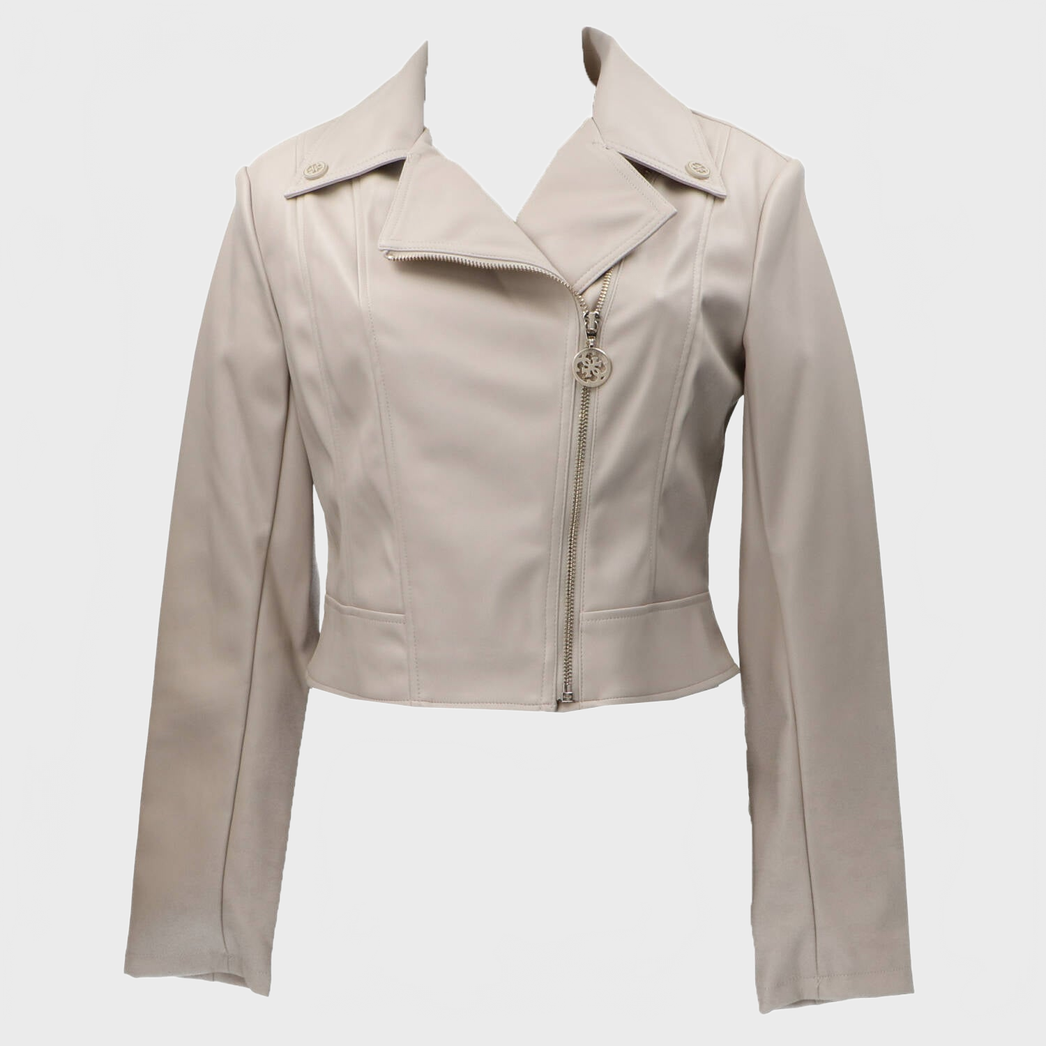 Giubbotti CLEMENCE PU LEATHER JACKET Beige_66955.jpg