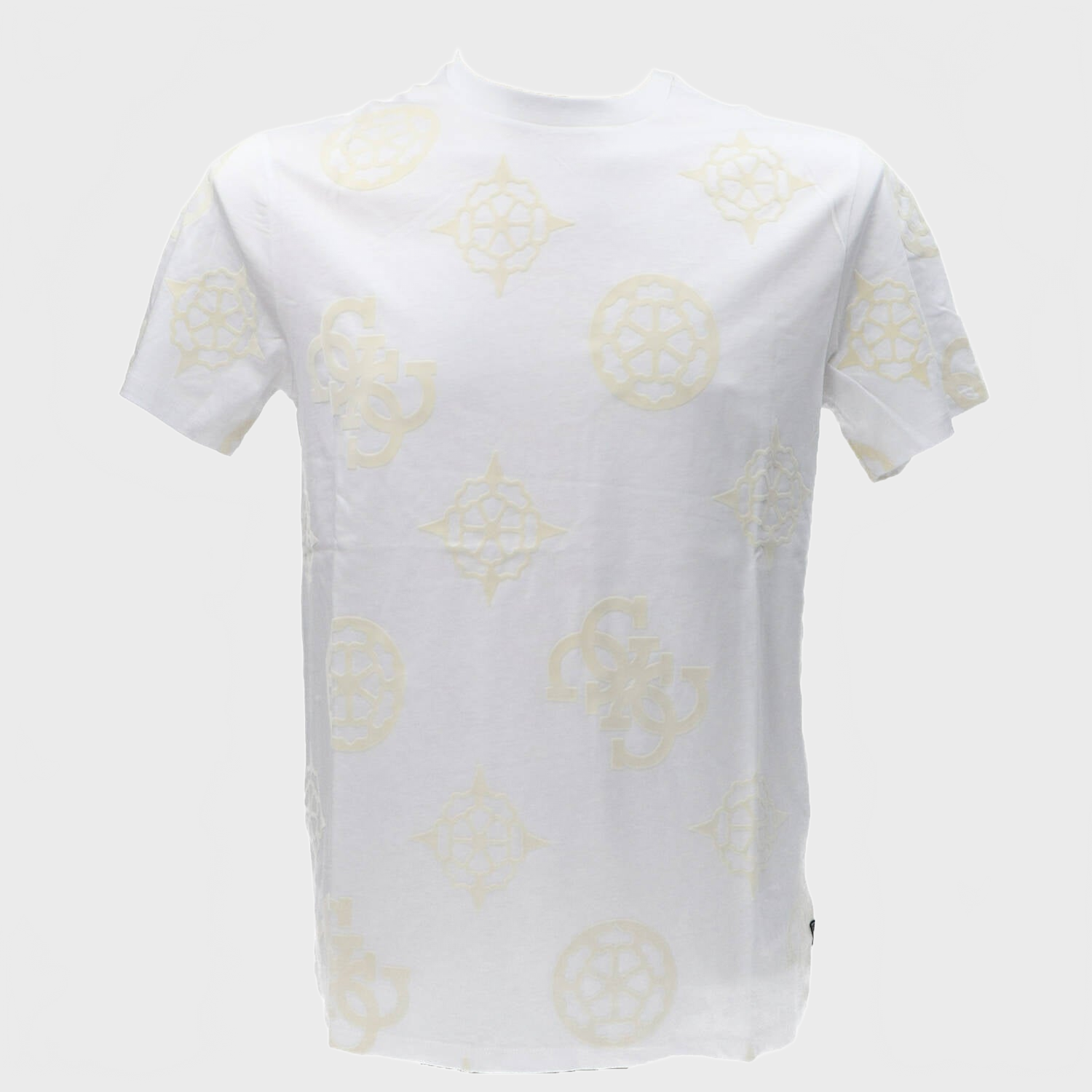 T-shirt SS BSC GUESS PEONY PRINT TEE Bianco_62808.jpg