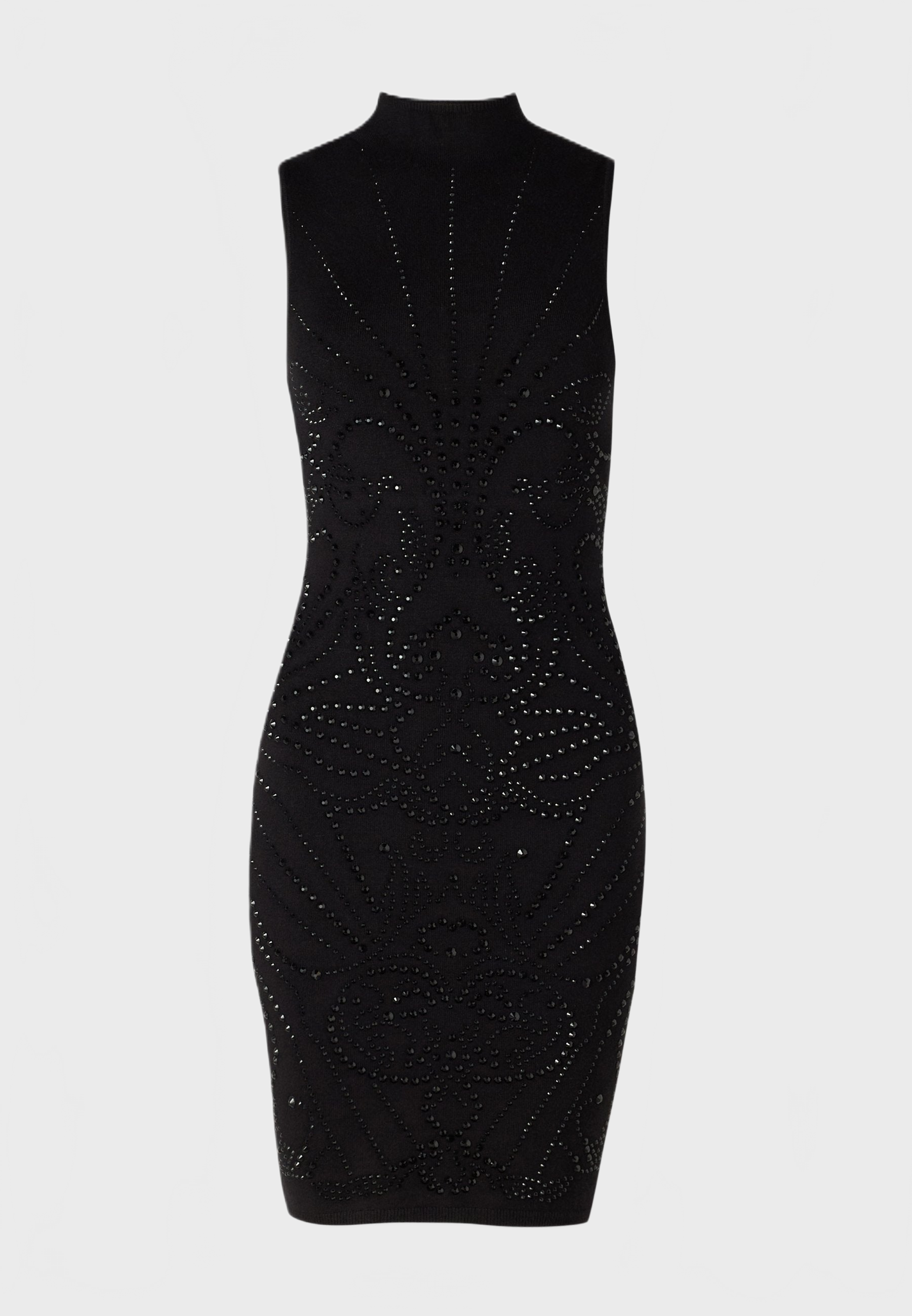 Vestiti RHINESTONE BODYCON MINI SWEATER DRESS Nero_68581.jpg