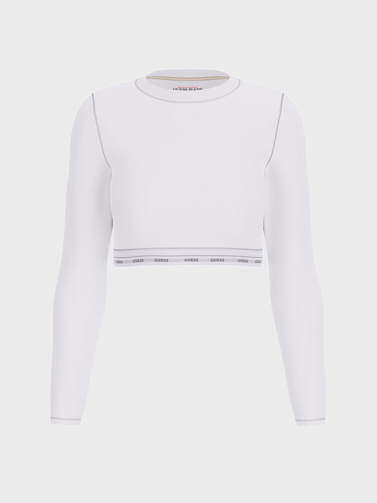 T-shirt GJ LS CROP TOP Bianco_72050.jpg