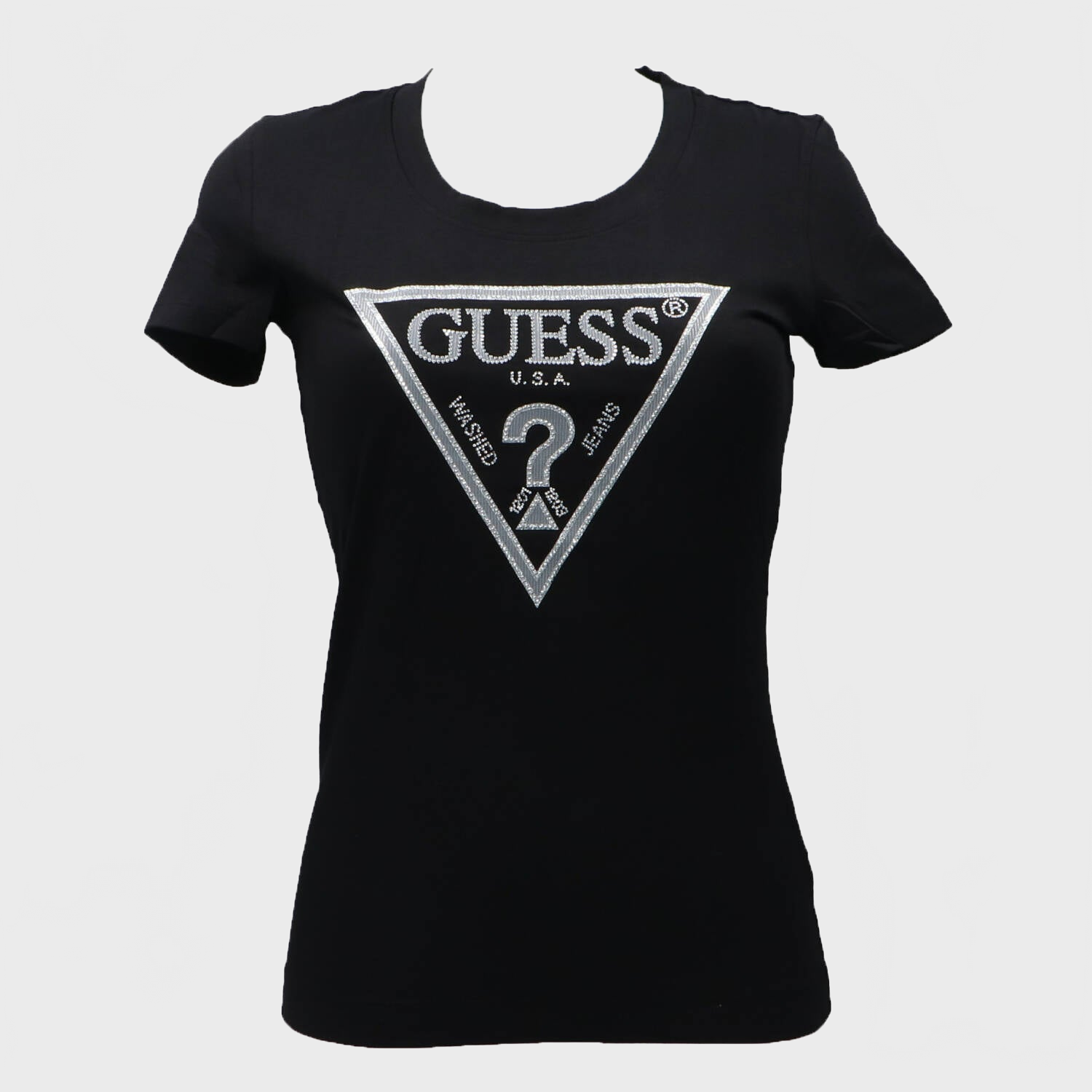 T-shirt SS CN SHINY TRIANGLE TEE Nero_62860.jpg