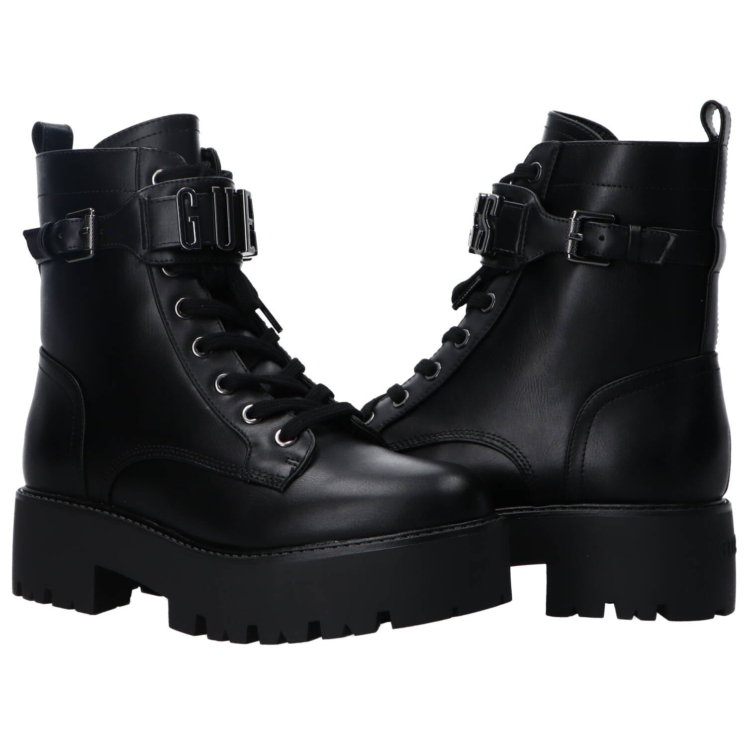 Anfibi Vaires stringato maxi logo nero argento_55325.jpg