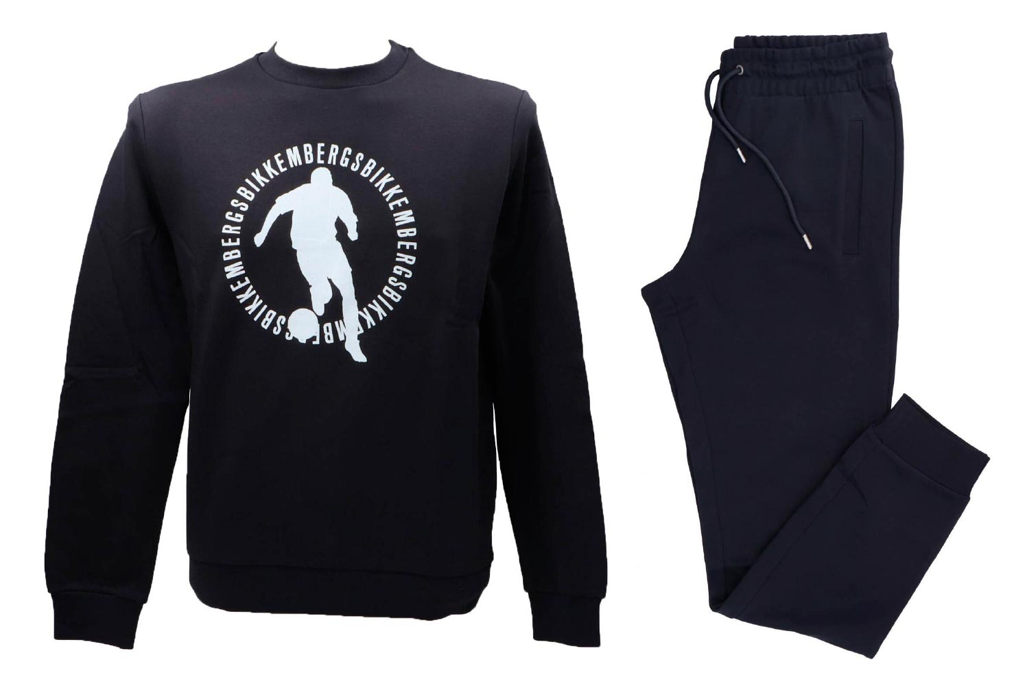 Bikkembergs Tuta Uomo Logo Blu