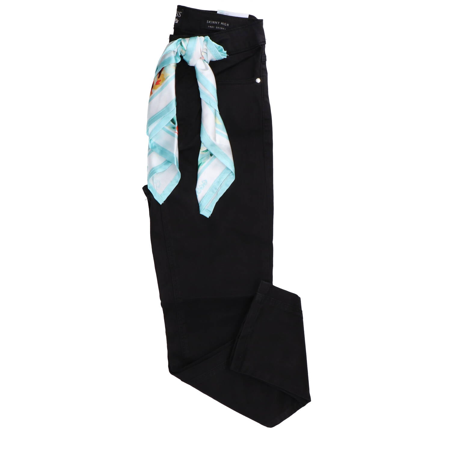 Guess Pantalone Donna con Logo Nero