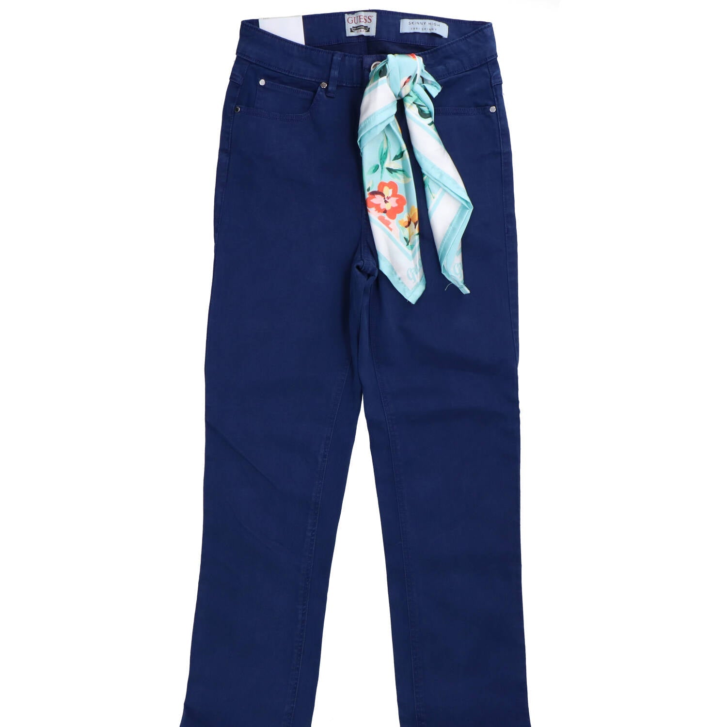 Guess Pantalone Donna con Zip Blu