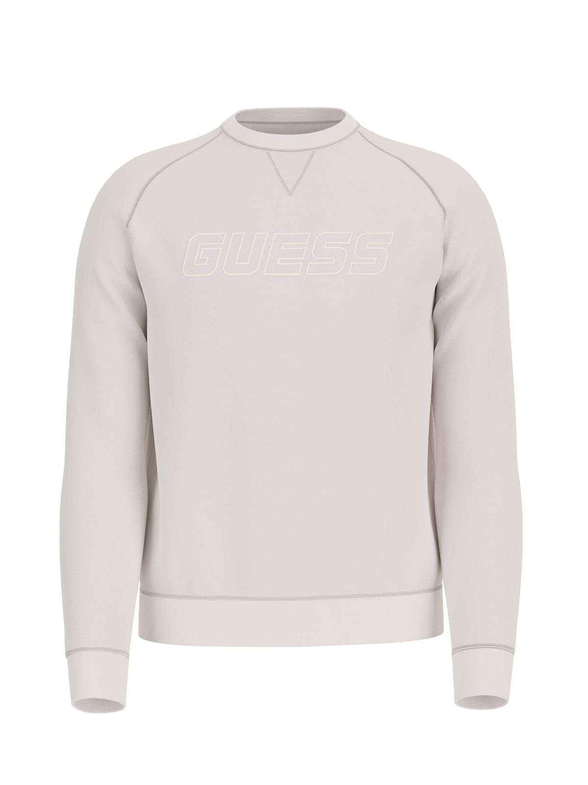 Guess Felpa Uomo Logo Bianco