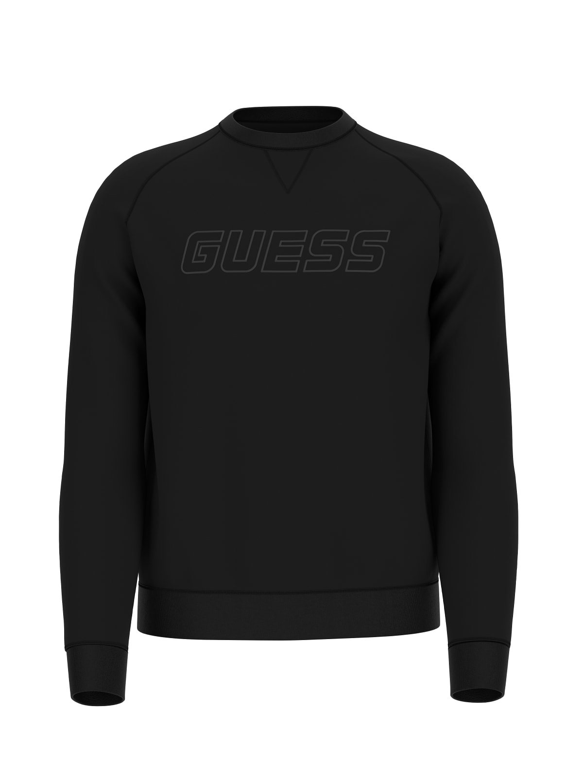 Guess Felpa Uomo Logo Nero