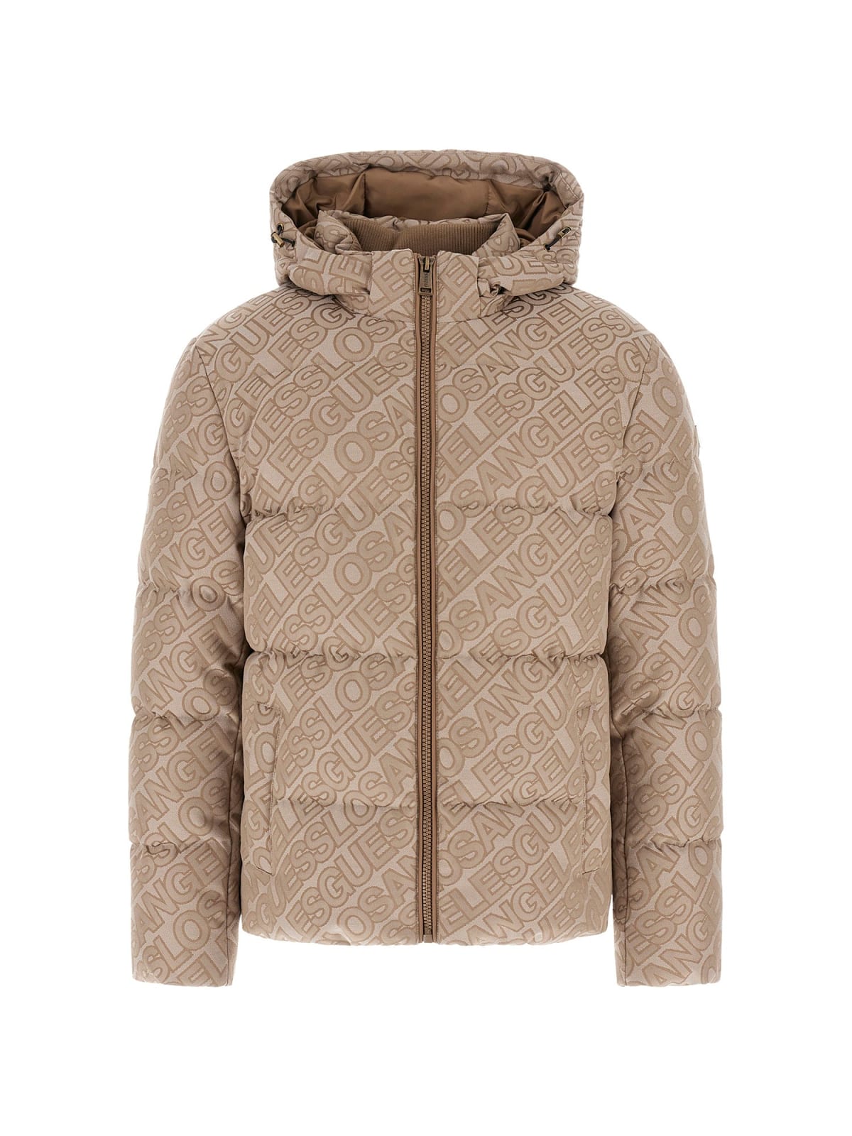 Giubbotti ALLOVER LOGO PUFFA JACKET Beige