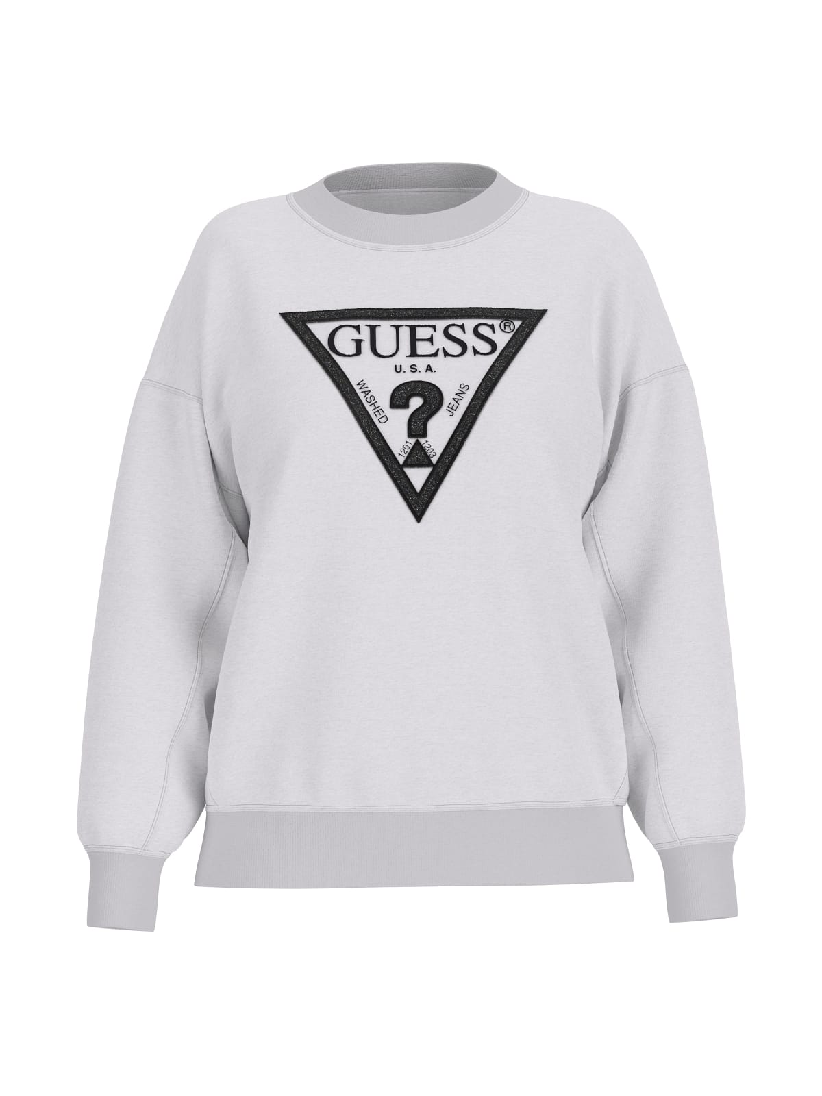 Maglioni LS TRIANGLE GLITTER SWEATSHIRT GRIGIO