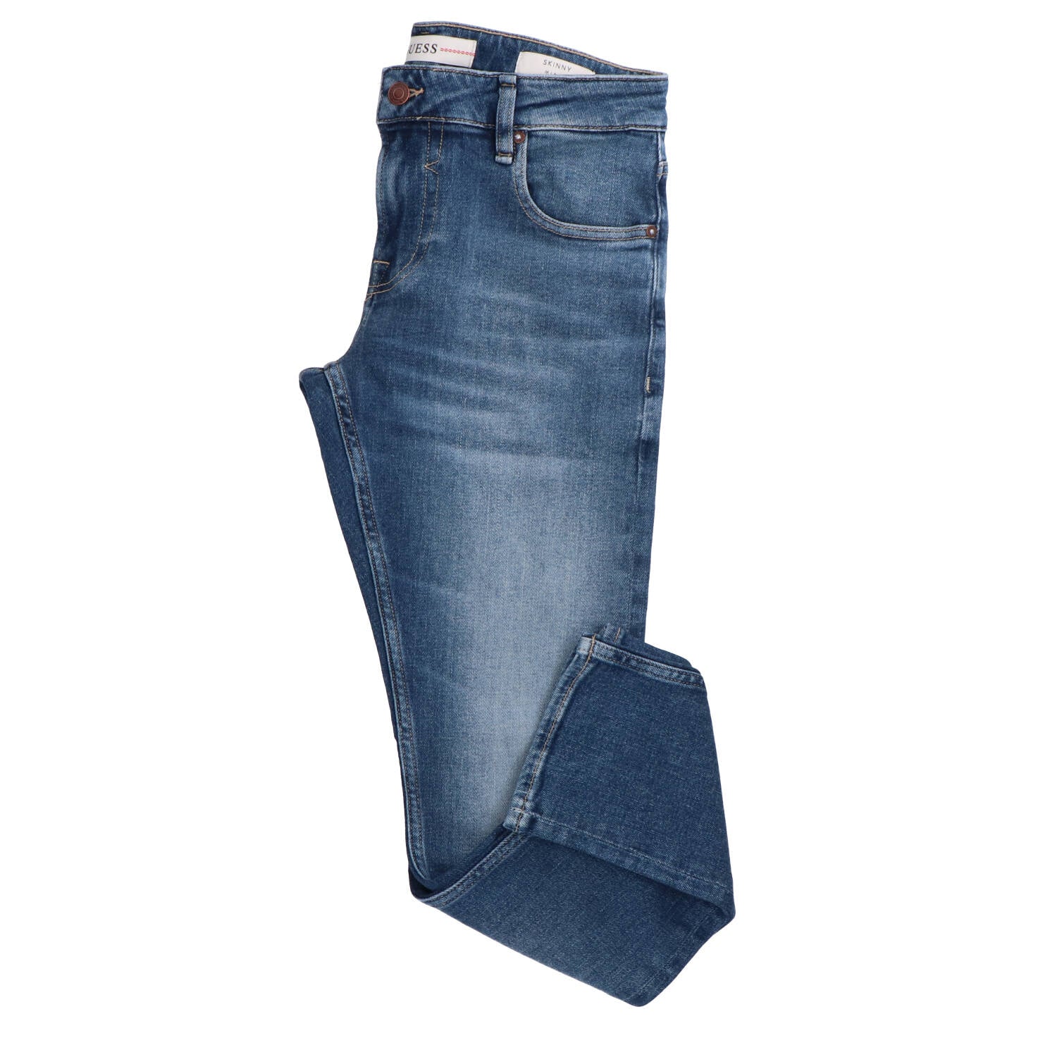 Guess Jeans Uomo con Zip Blu