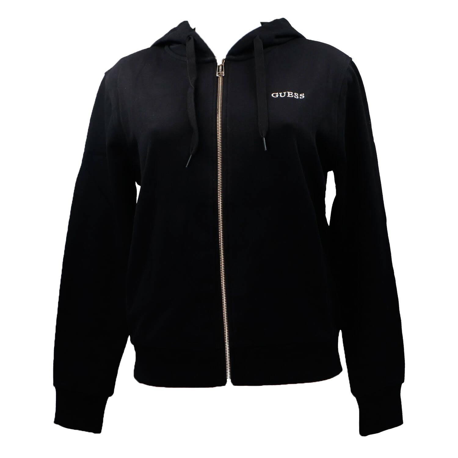 Guess Felpa Donna con Zip Nero