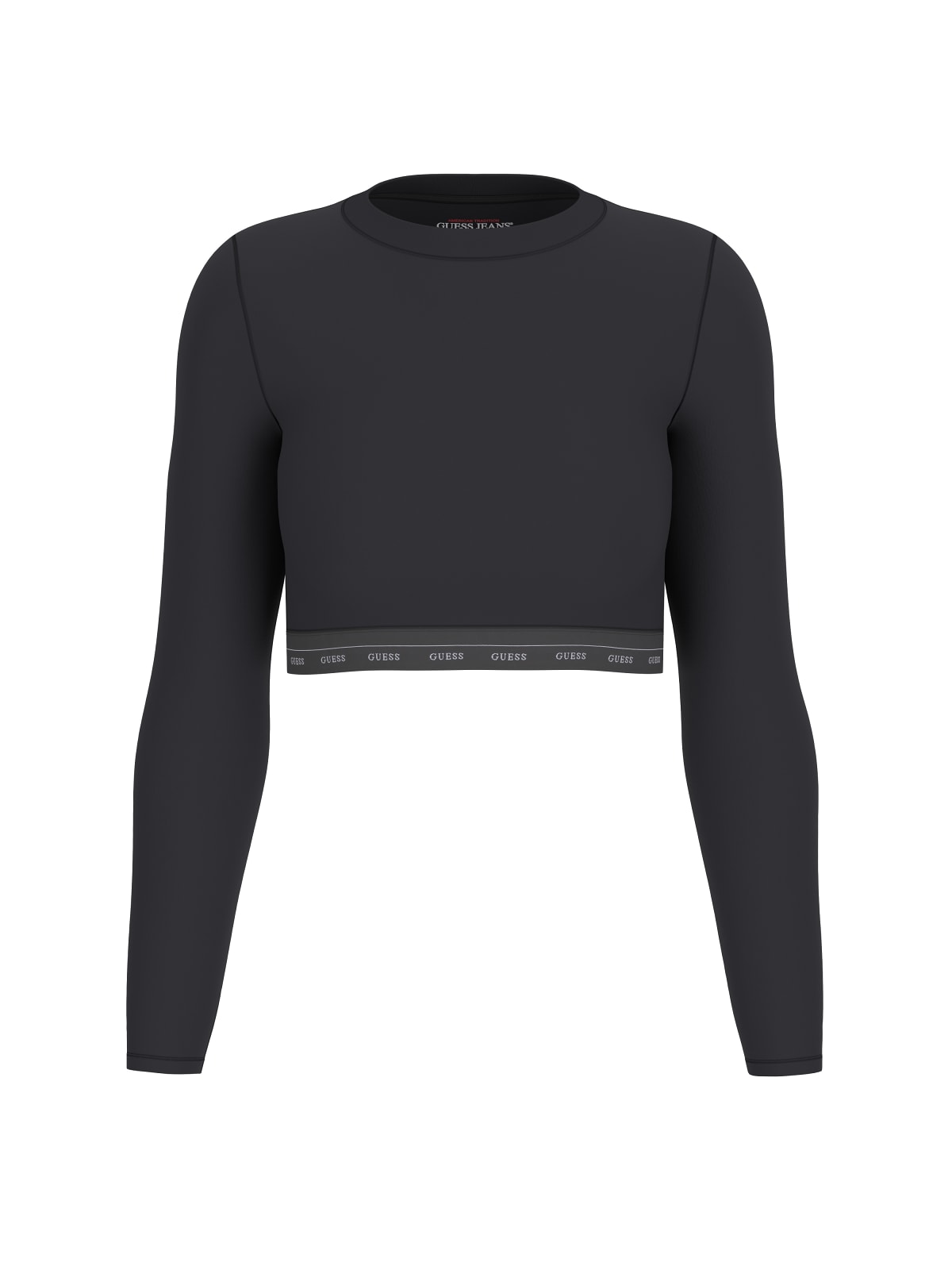 Guess T-shirt Donna con Logo Nero