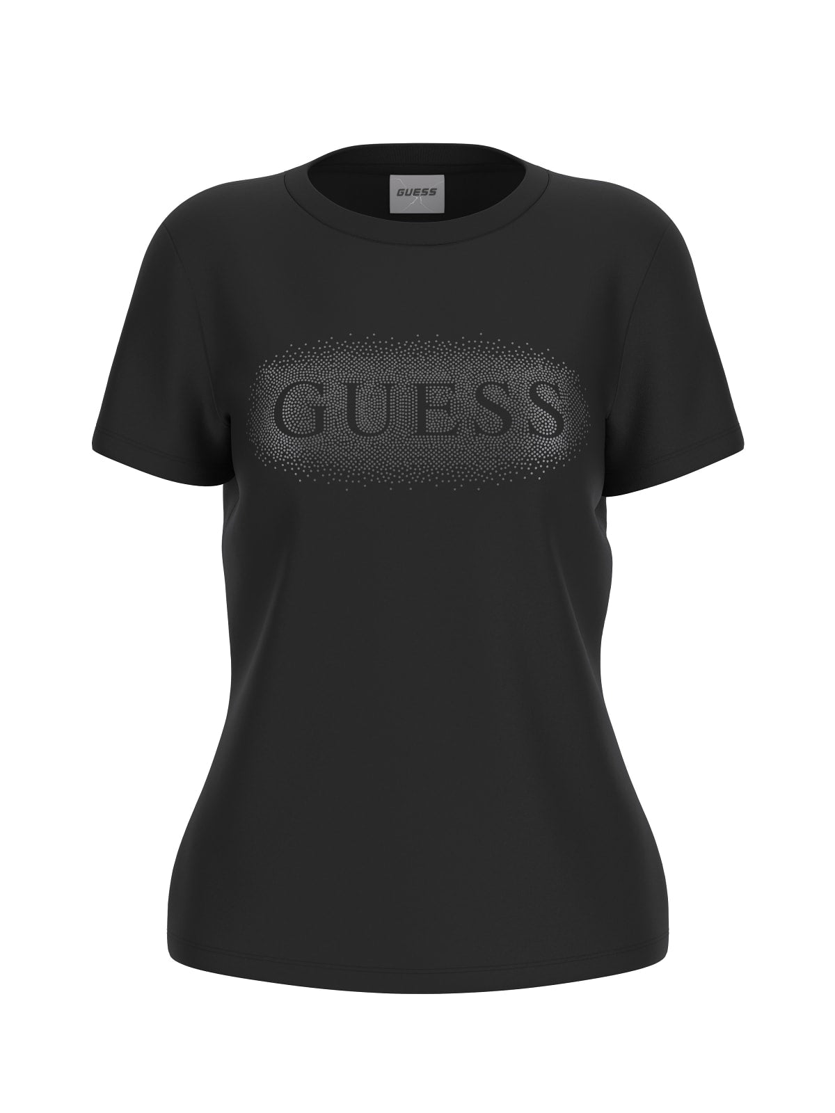 Guess T Shirt Donna Logo Nero