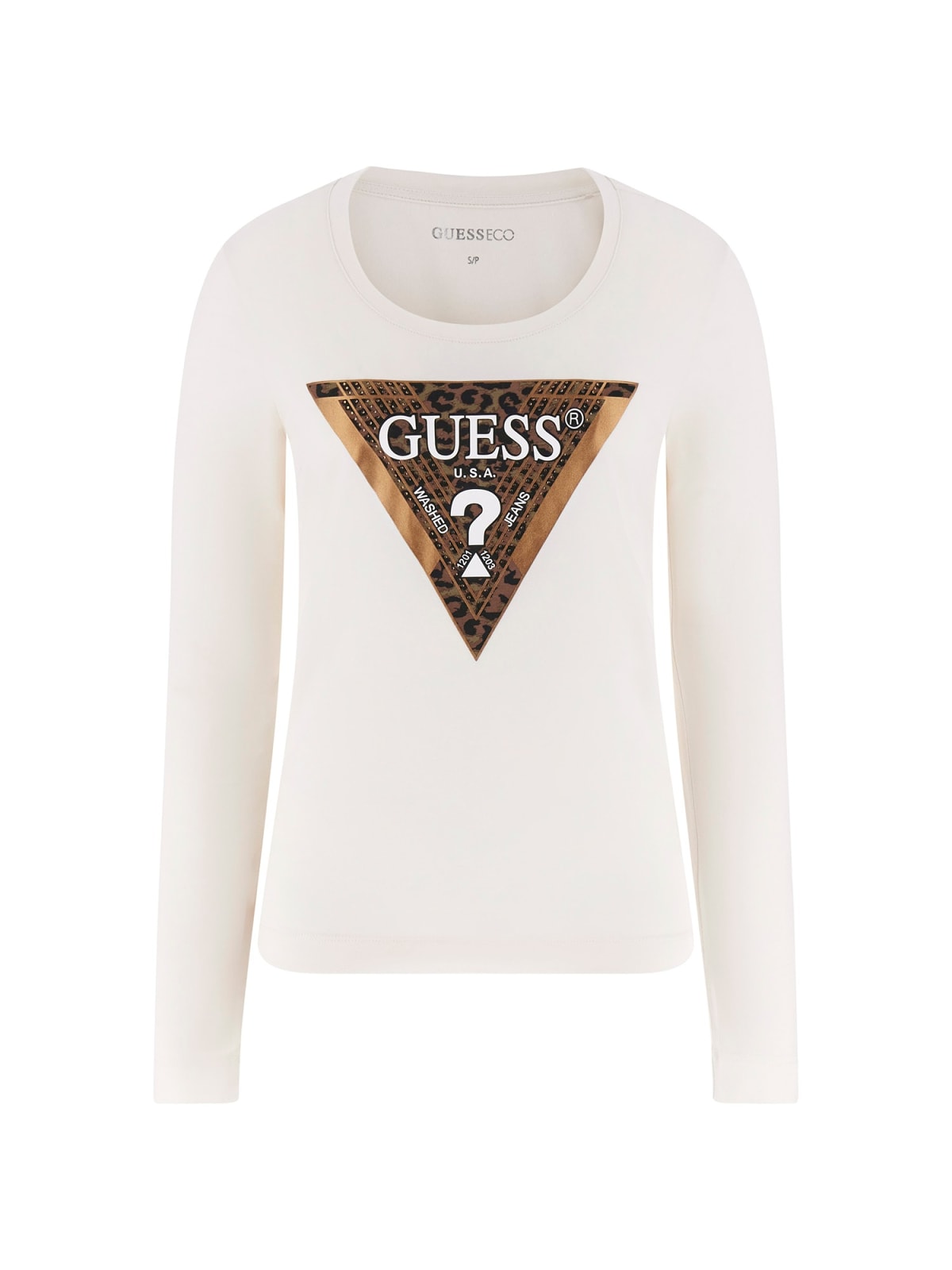 Guess T-shirt Donna Logo Bianco