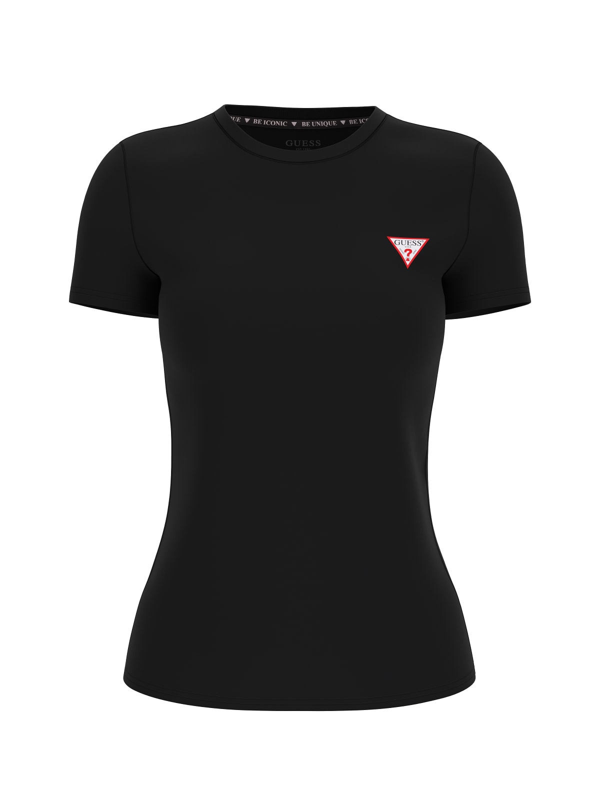 Guess T Shirt Donna Logo Nero