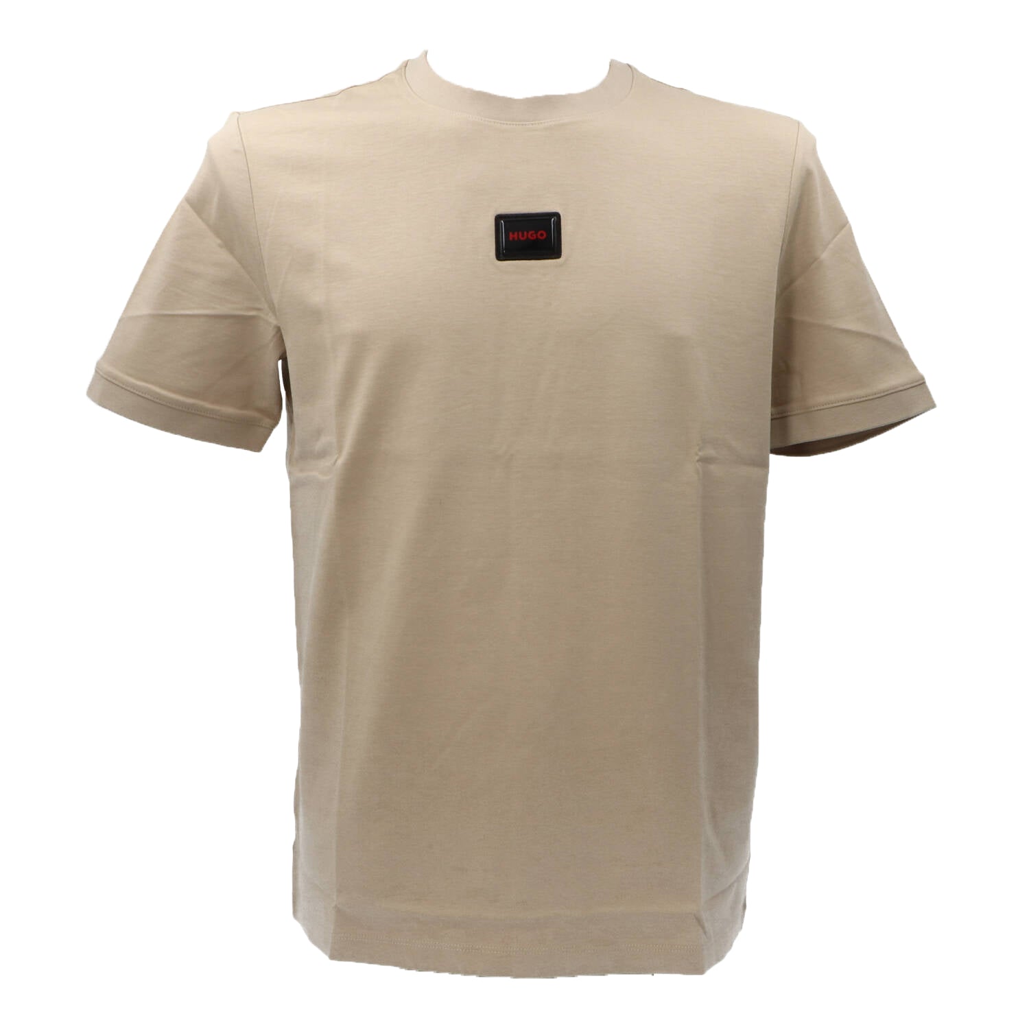 HUGO Maglietta Uomo con Logo Beige