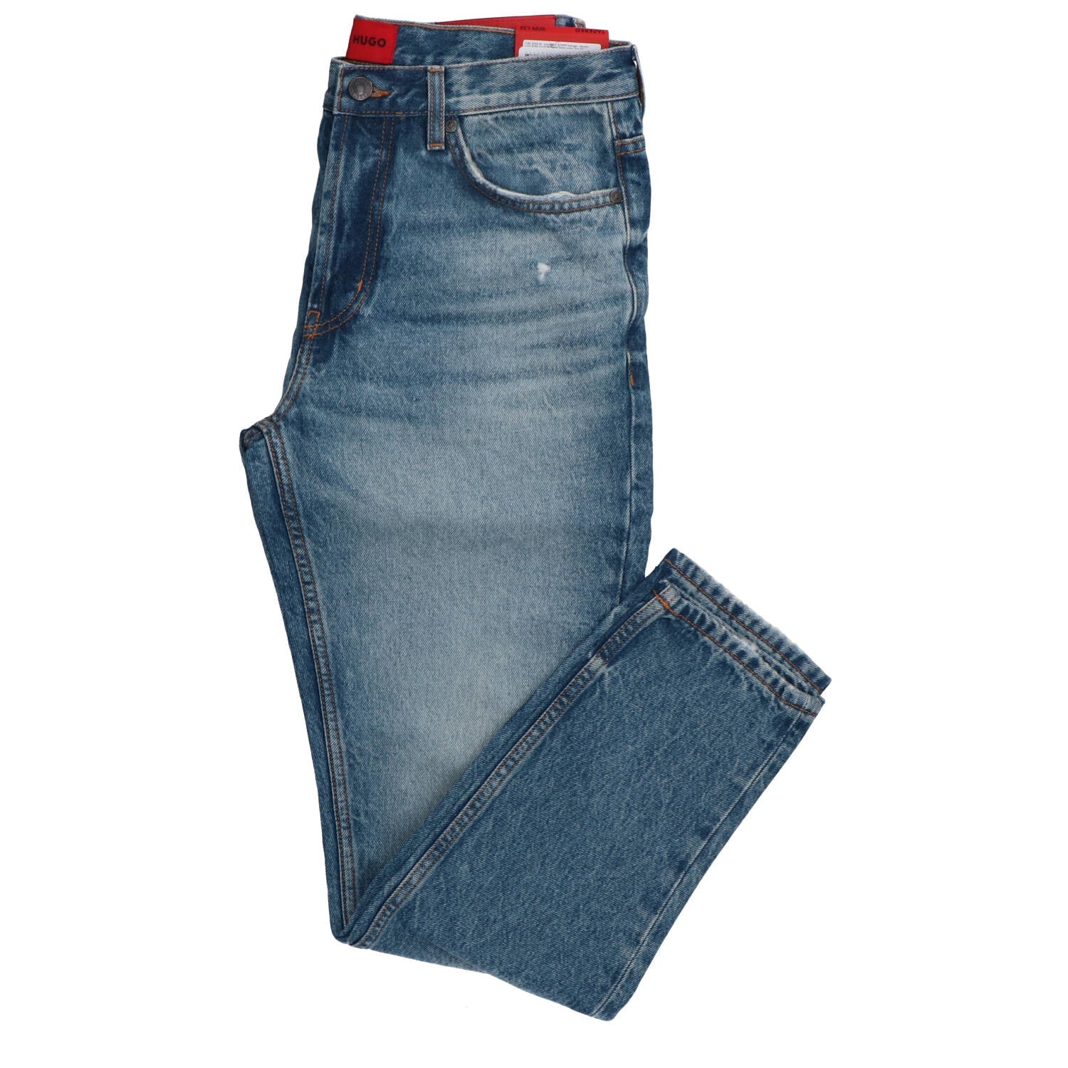 Hugo Boss Jeans Uomo con Logo Blu