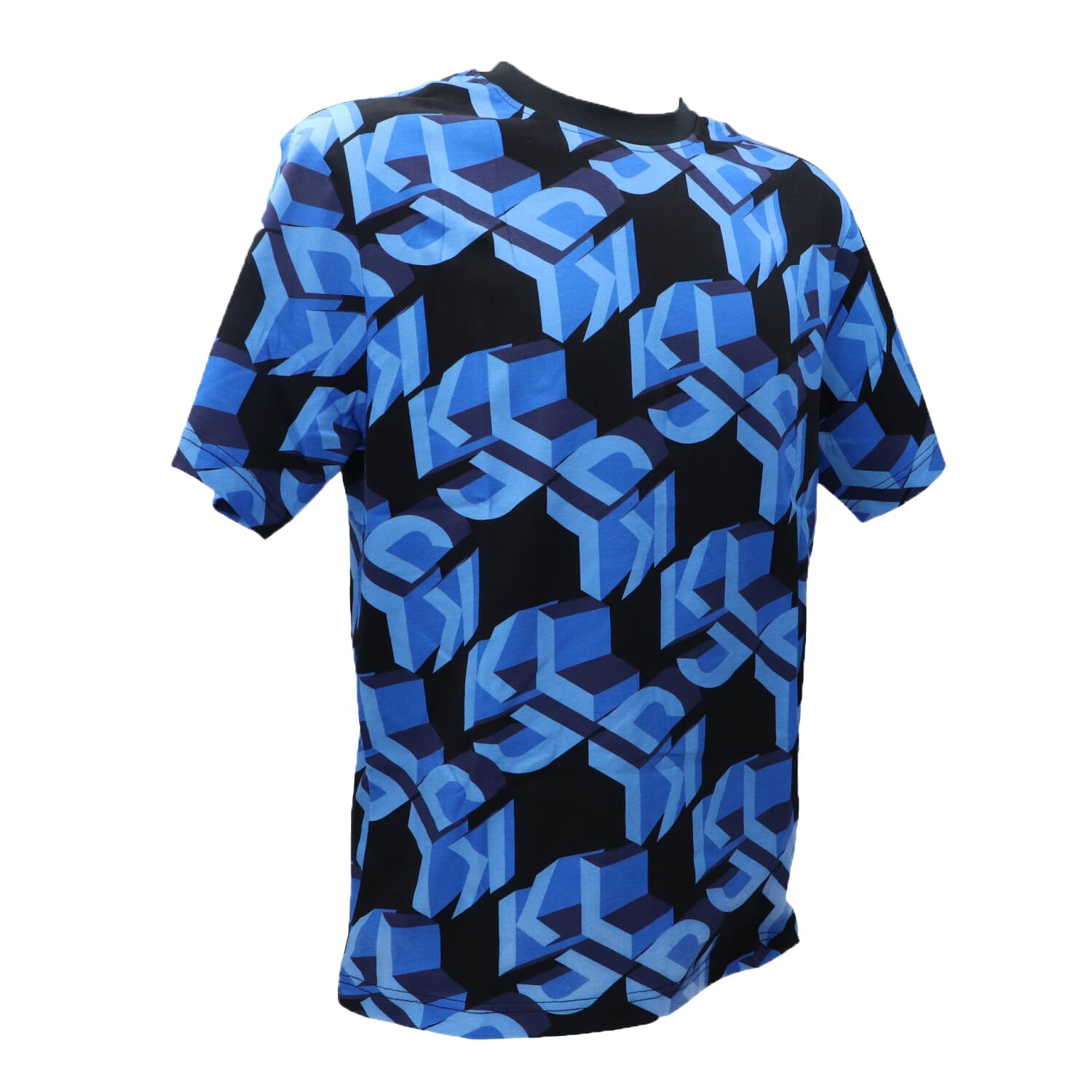 Karl Lagerfeld T Shirt Uomo Logo Blu
