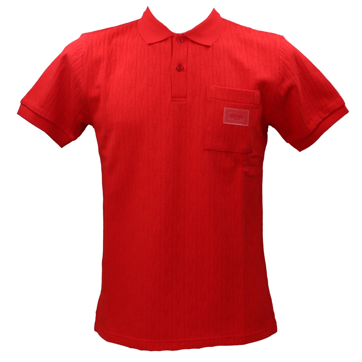 Moschino Polo Uomo Logo Rosso
